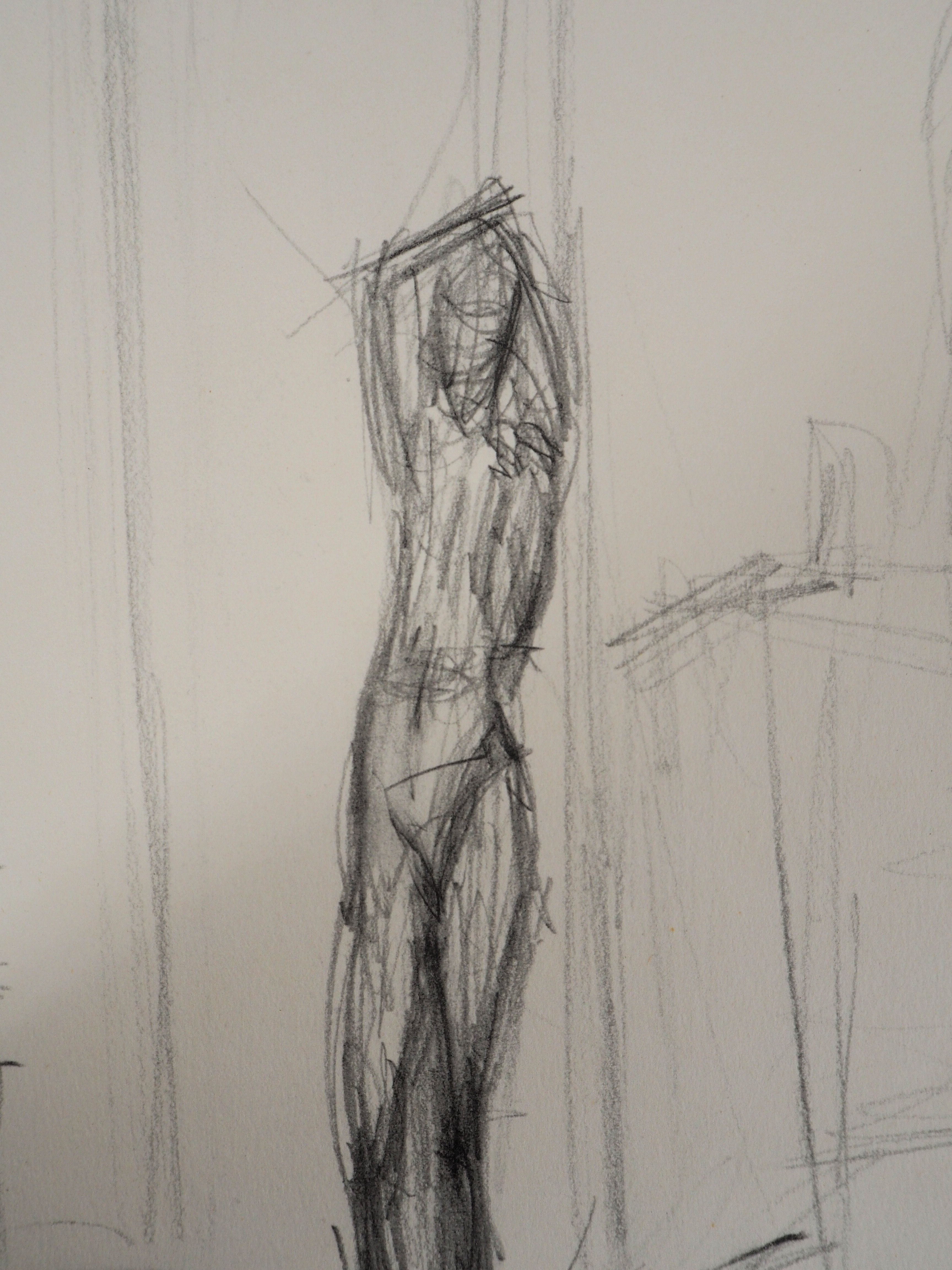 Alberto Giacometti (1901-1966) (after) Stading nude Lithograph after the 1946 [...] - Image 4 of 4