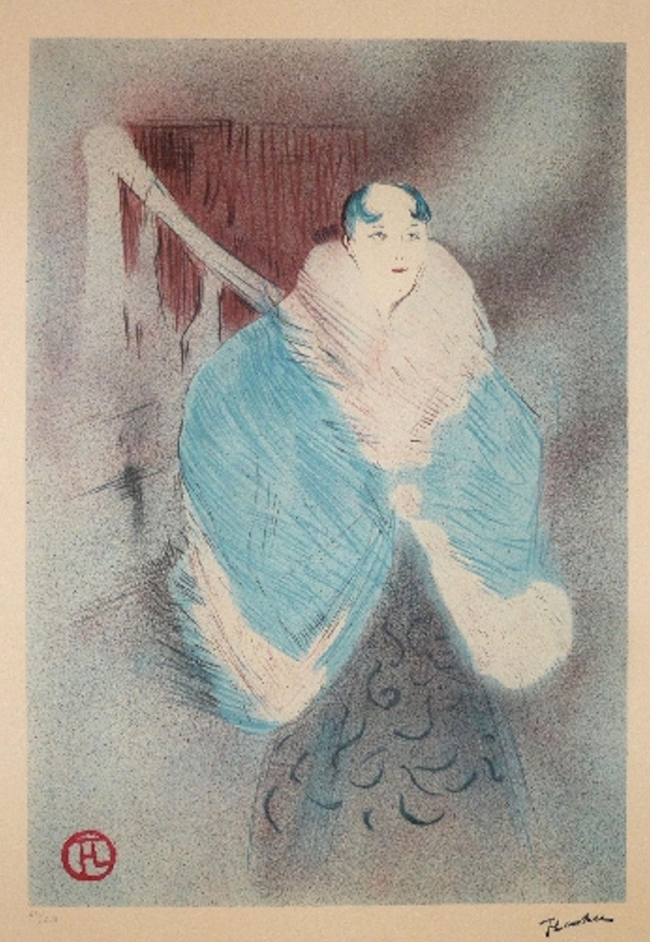 Henri de TOULOUSE-LAUTREC (after) Elsa from Vienna, 1978 Lithograph on Arches [...]