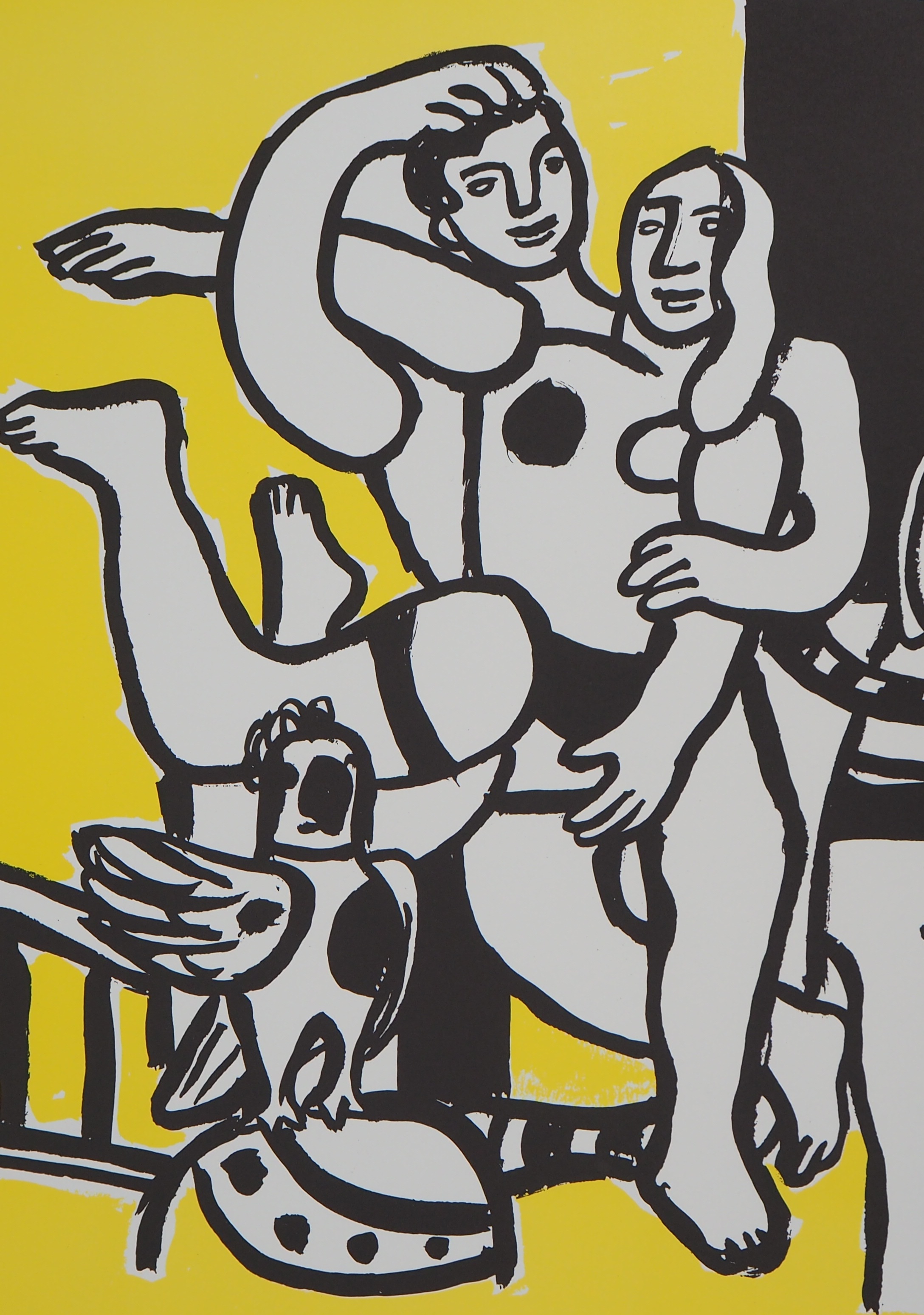 Fernand LEGER (1881 - 1955), Lovers and horse Colored lithograph Signed in the [...] - Image 4 of 6