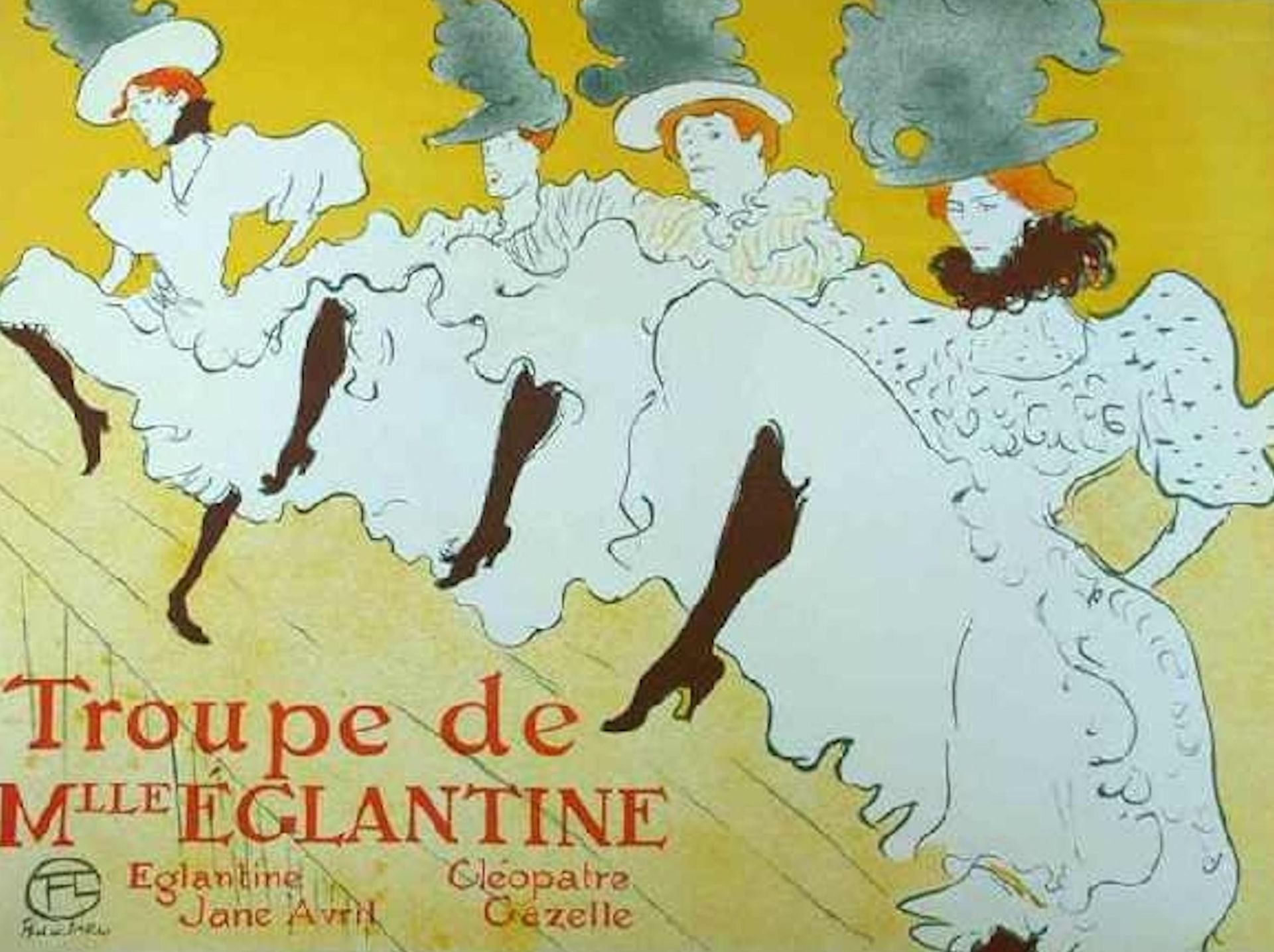 Henri de TOULOUSE-LAUTREC (after) Miss Eglantine, 1977 Lithograph on Arches [...]