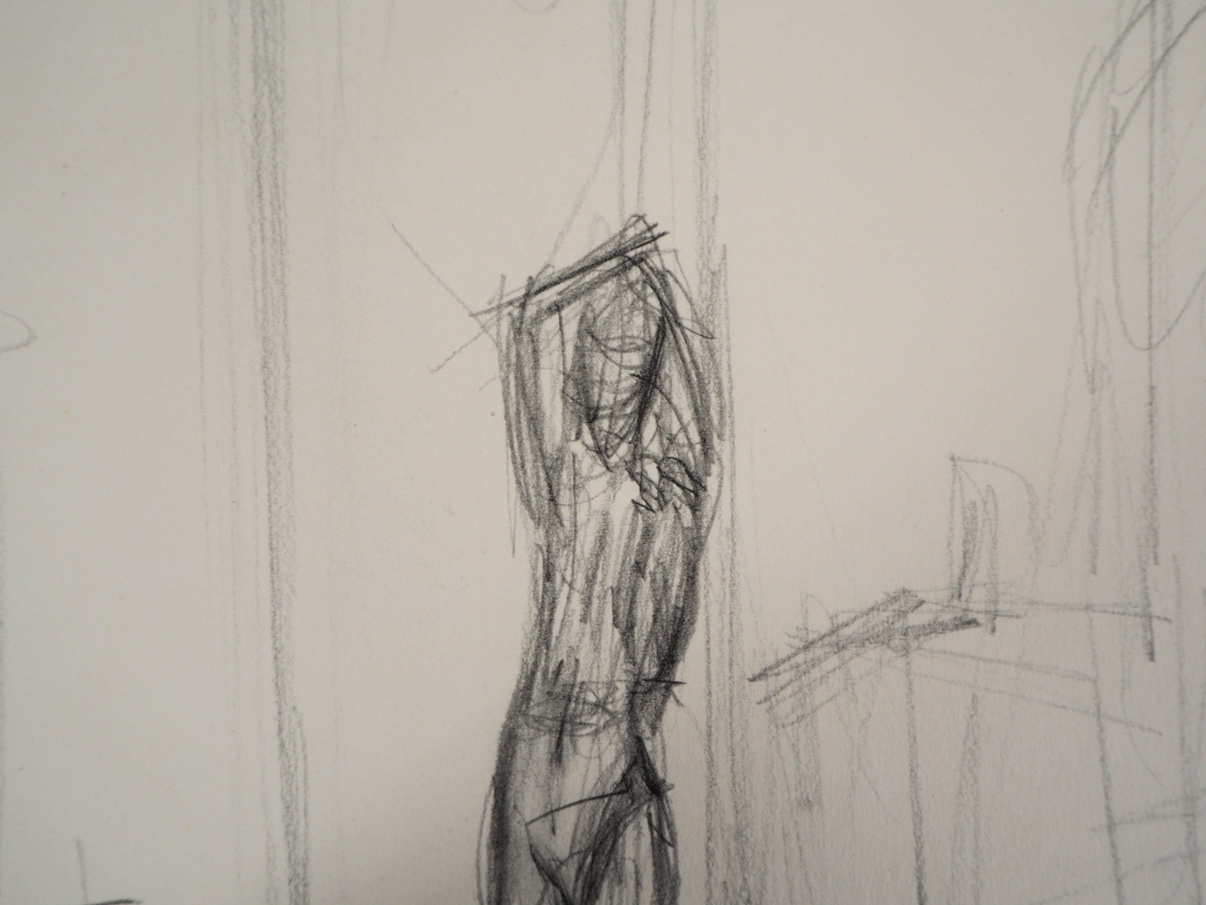 Alberto Giacometti (1901-1966) (after) Stading nude Lithograph after the 1946 [...] - Image 3 of 4