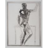 Auguste RODIN (1840-1917) (after) Man Study Engraving (rotogravure) and enhanced [...]
