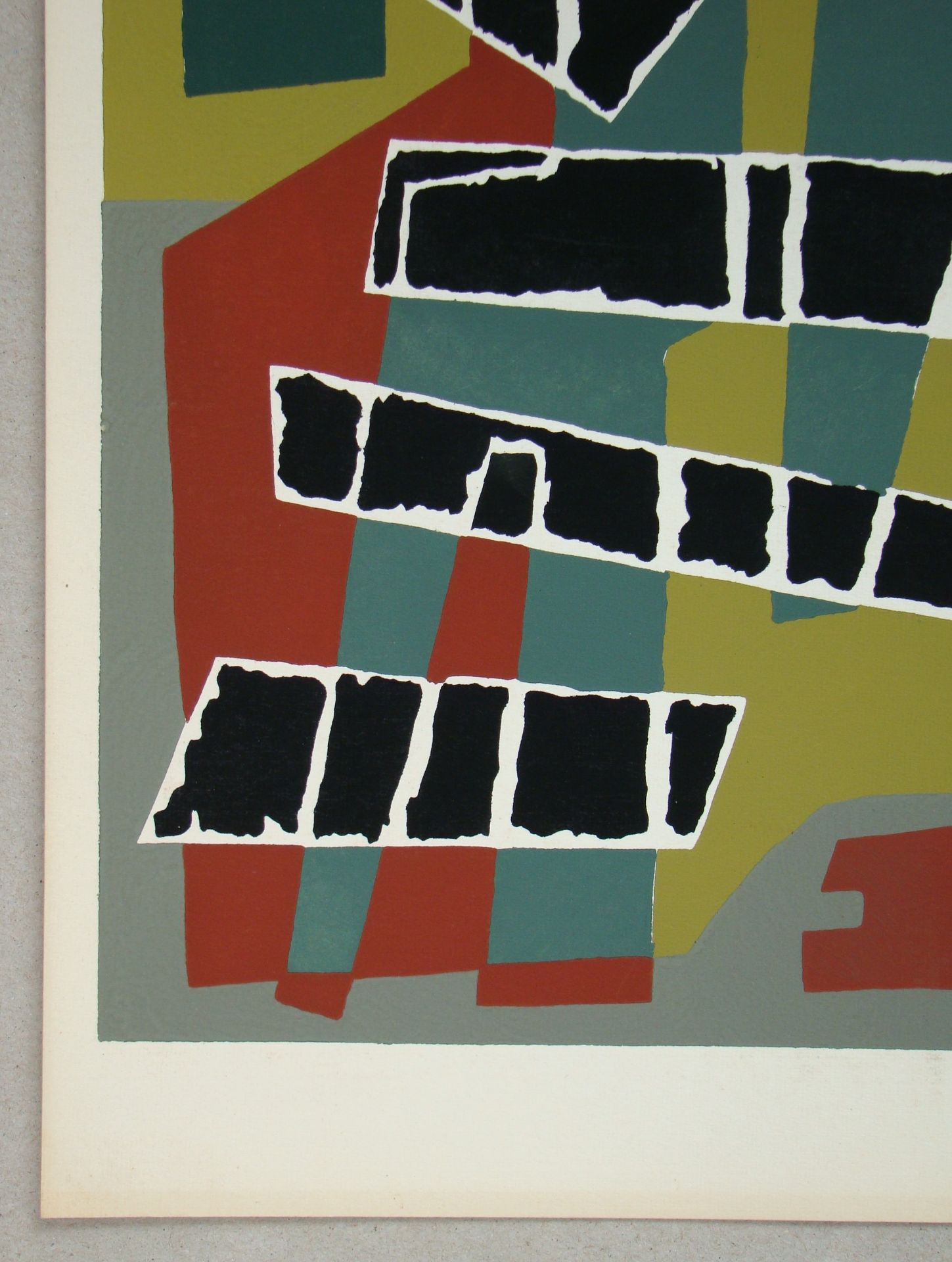 Stencil in colours 7 colours on strong wove paper, unsigned. Realized in 1953 after [...] - Bild 5 aus 7