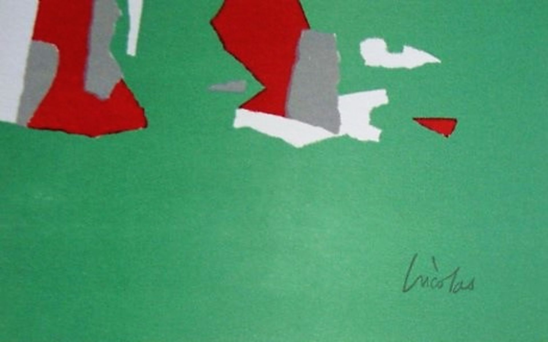 NICOLAS DE STAËL (after) Composition sur fond vert, 1958 Lithograph in colours on [...] - Bild 6 aus 7