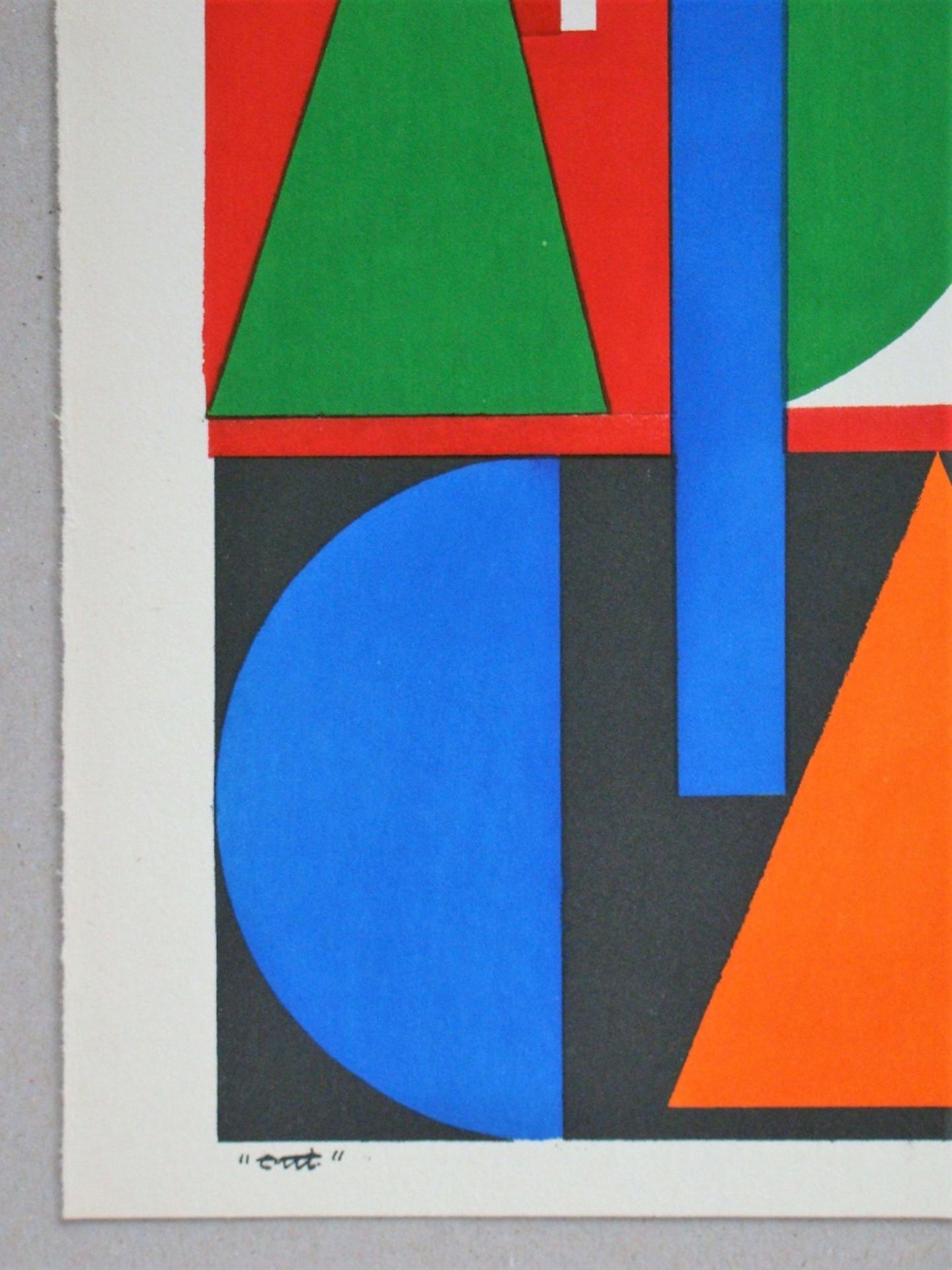 Auguste Herbin Oui, 1951 Edition stencil in 6 colours on vellum paper. Signed, dated [...] - Bild 10 aus 14