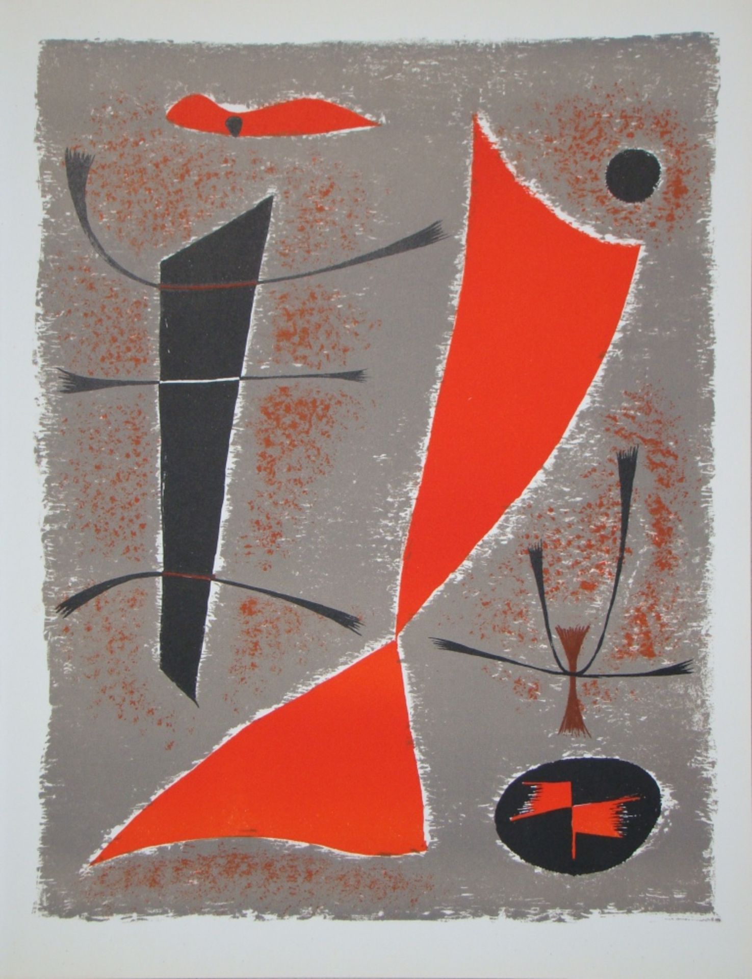 Gustave SINGIER Composition, 1955 Original lithograph in colours on wove paper, [...]