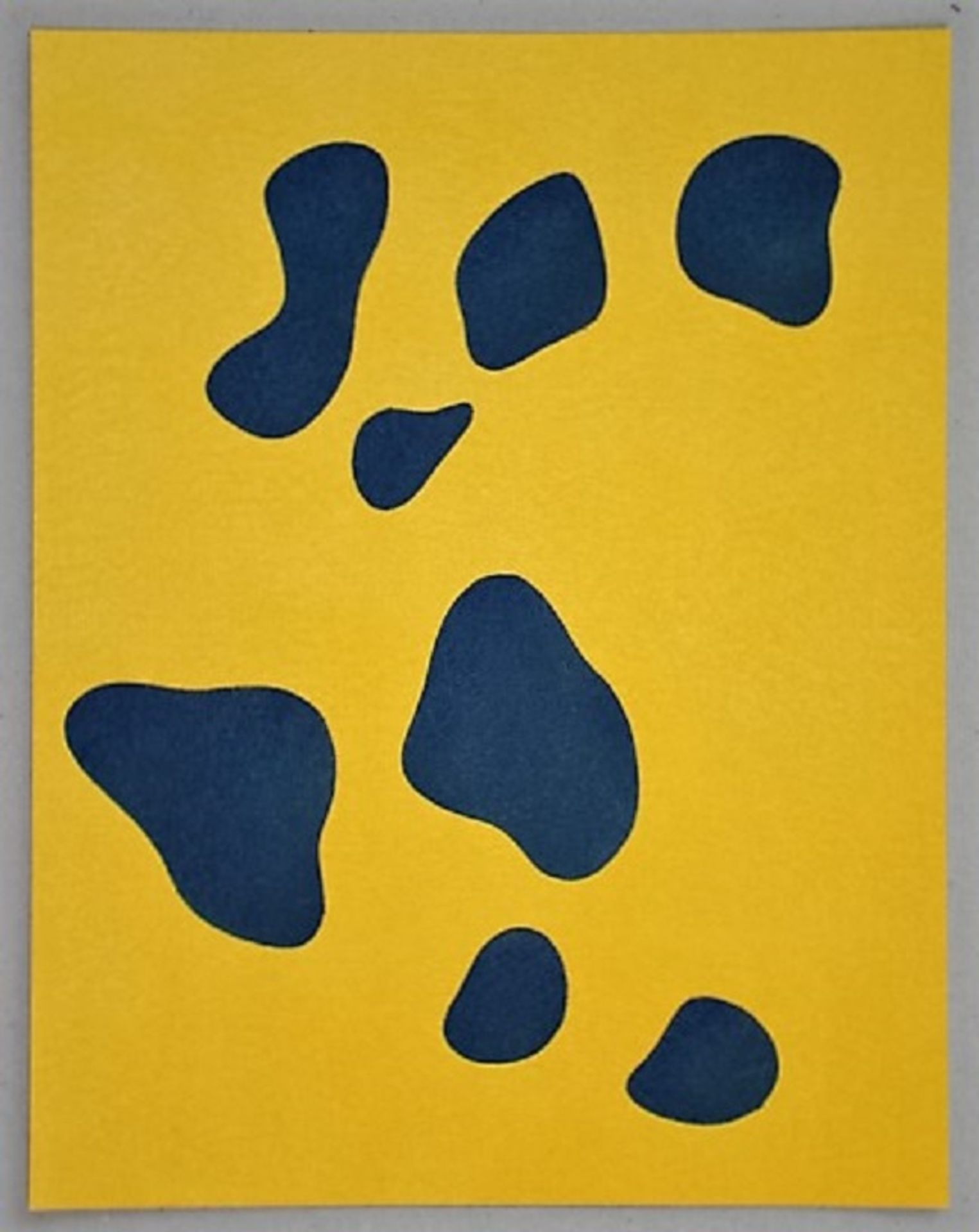 Jean ARP (after) Configuration -1956 Stencil in gouache colours on wove paper, [...]