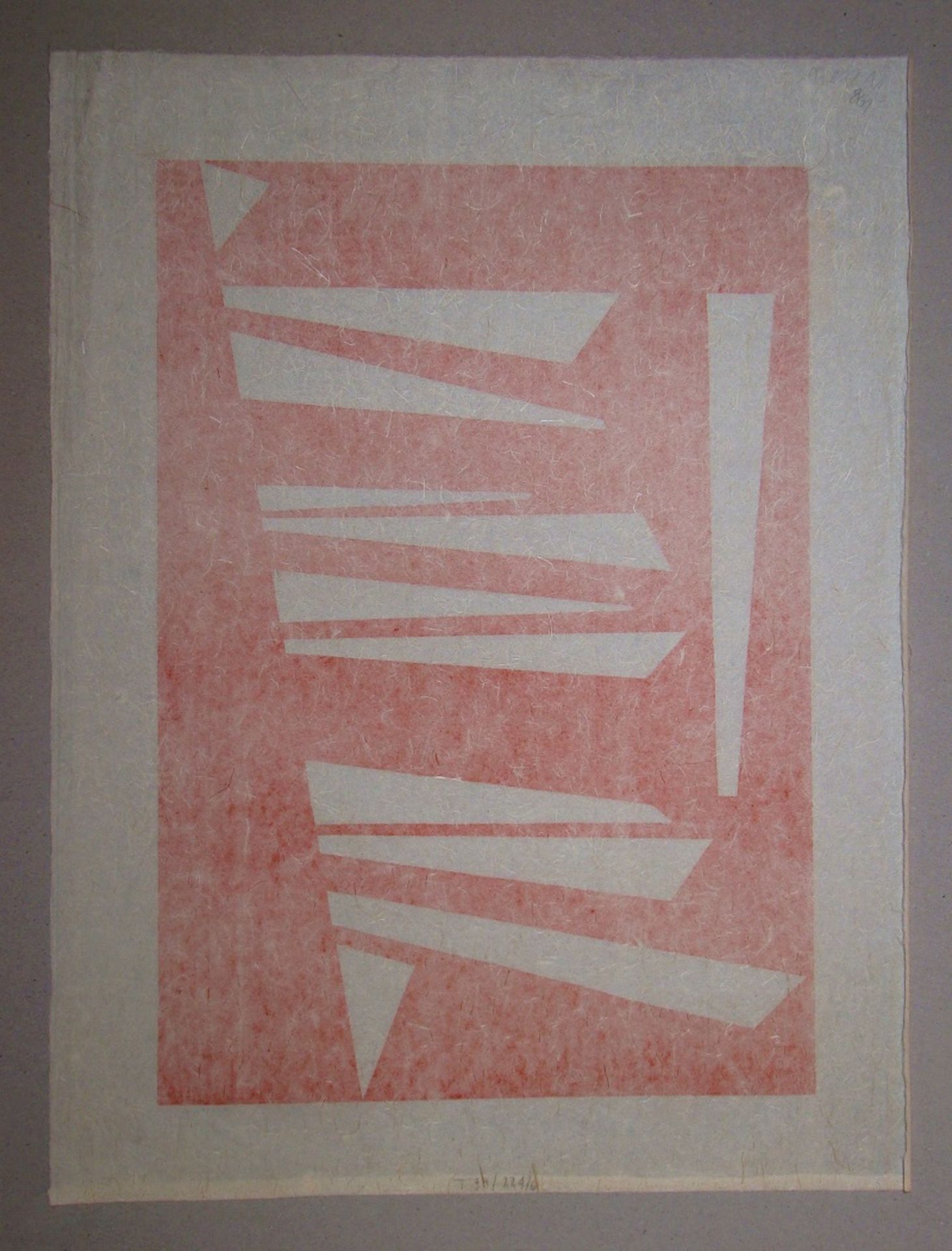 Robert SALOMON GESSNER Composition, 1966 Original woodcut in one colour on Japan [...] - Bild 3 aus 11