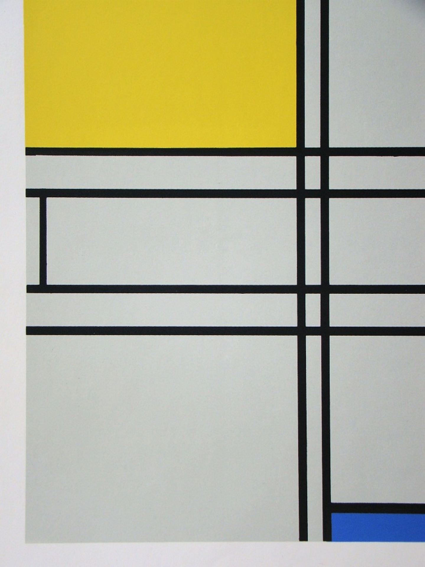 Piet Mondiran (d'après) Composition with blue and yellow, 1935 Screenprint in 4 [...] - Bild 4 aus 9