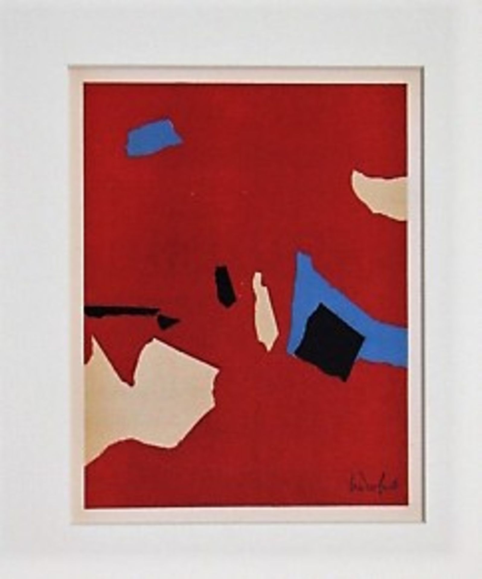 NICOLAS DE STAËL (after) Composition sur fond rouge, 1958 Lithograph in colours on [...] - Bild 5 aus 6