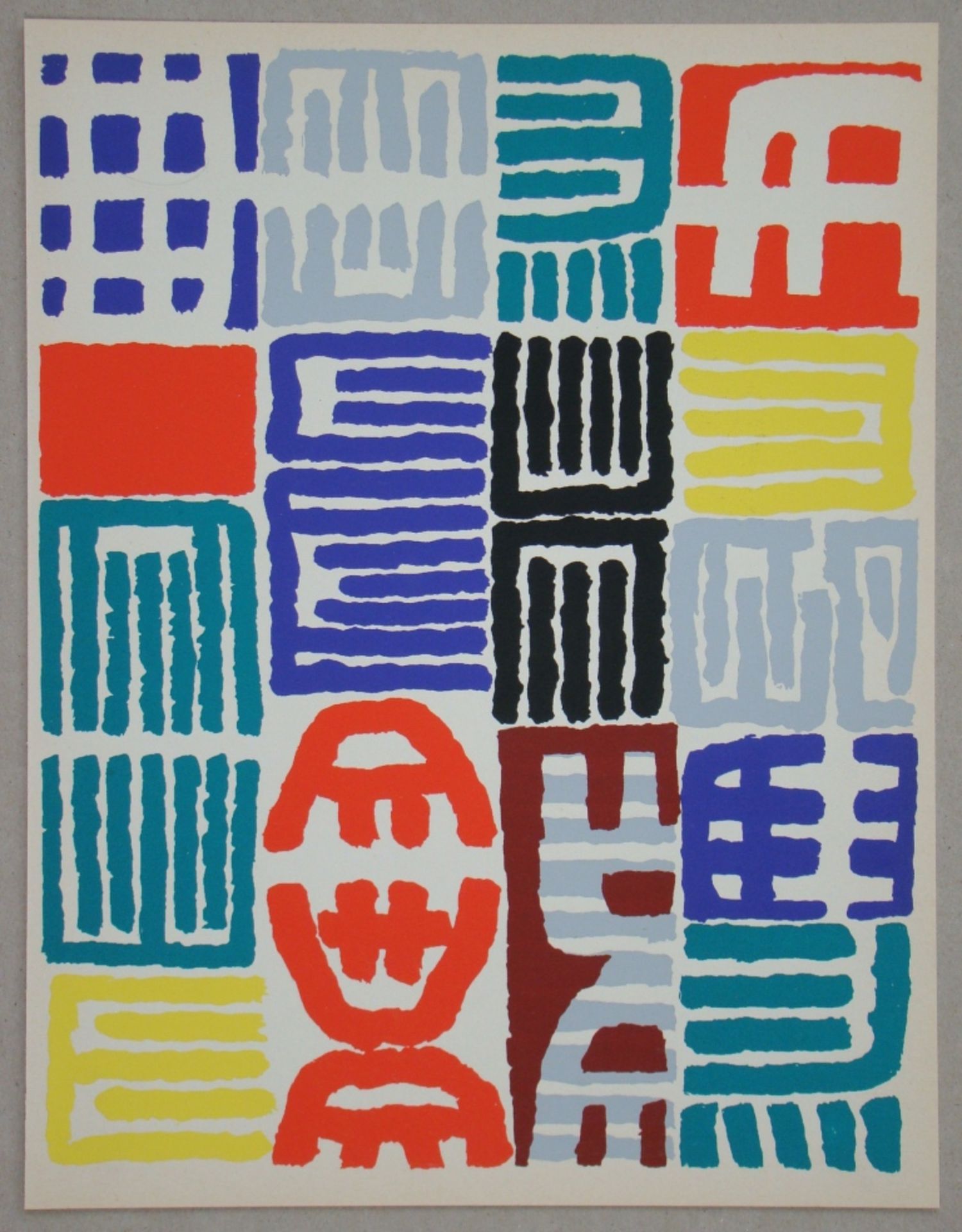 Giuseppe Capogrossi Composition, 1958 Edition stencil in gouache colours on wove [...] - Bild 4 aus 6