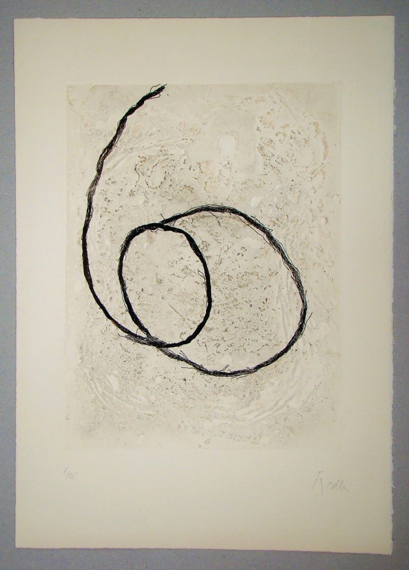 François FIEDLER (1921 - 2001) Snow, 1970 Original embossed etching on vellum [...] - Bild 5 aus 12