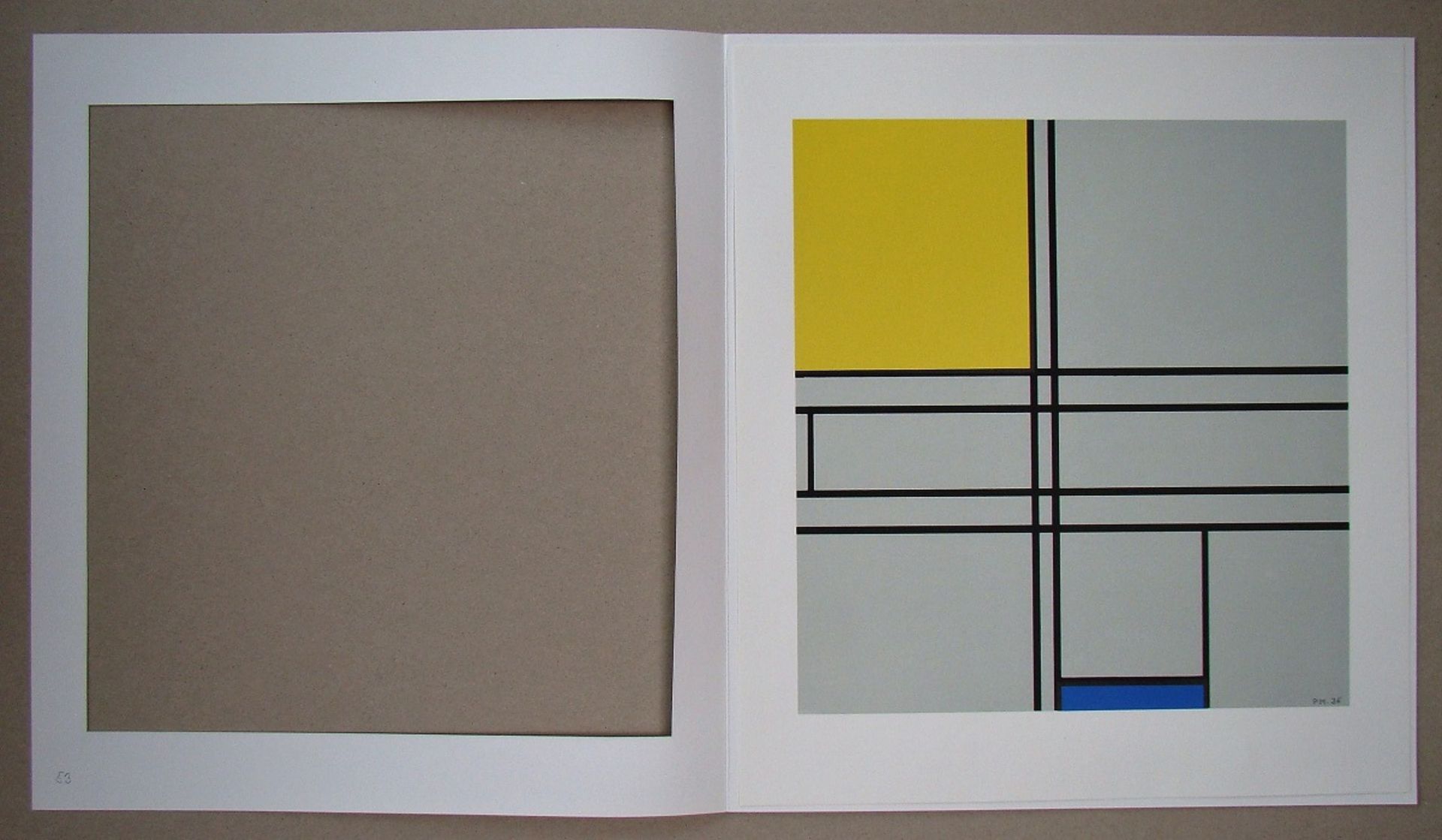 Piet Mondiran (d'après) Composition with blue and yellow, 1935 Screenprint in 4 [...] - Bild 6 aus 9