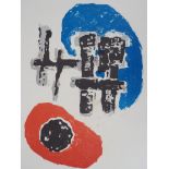 Jean VILLERI (1896-1982) Composition Blue and Red, 1969 Lithograph on paper Signed [...]