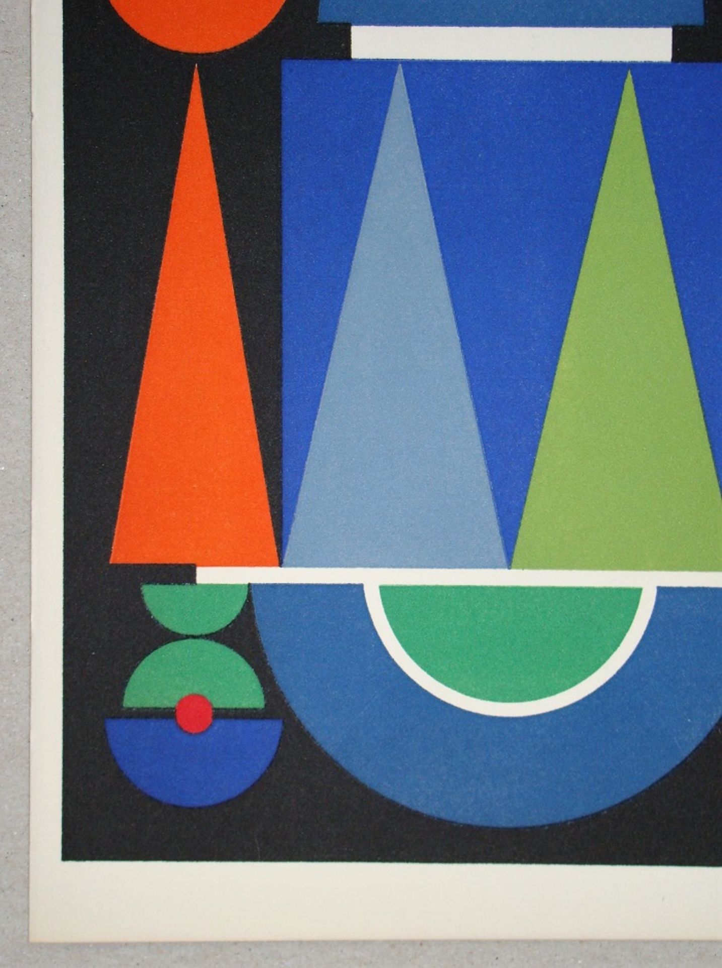 AUGUSTE HERBIN Red, 1949 Original limited edition serigraph in colours on Arches [...] - Bild 5 aus 8