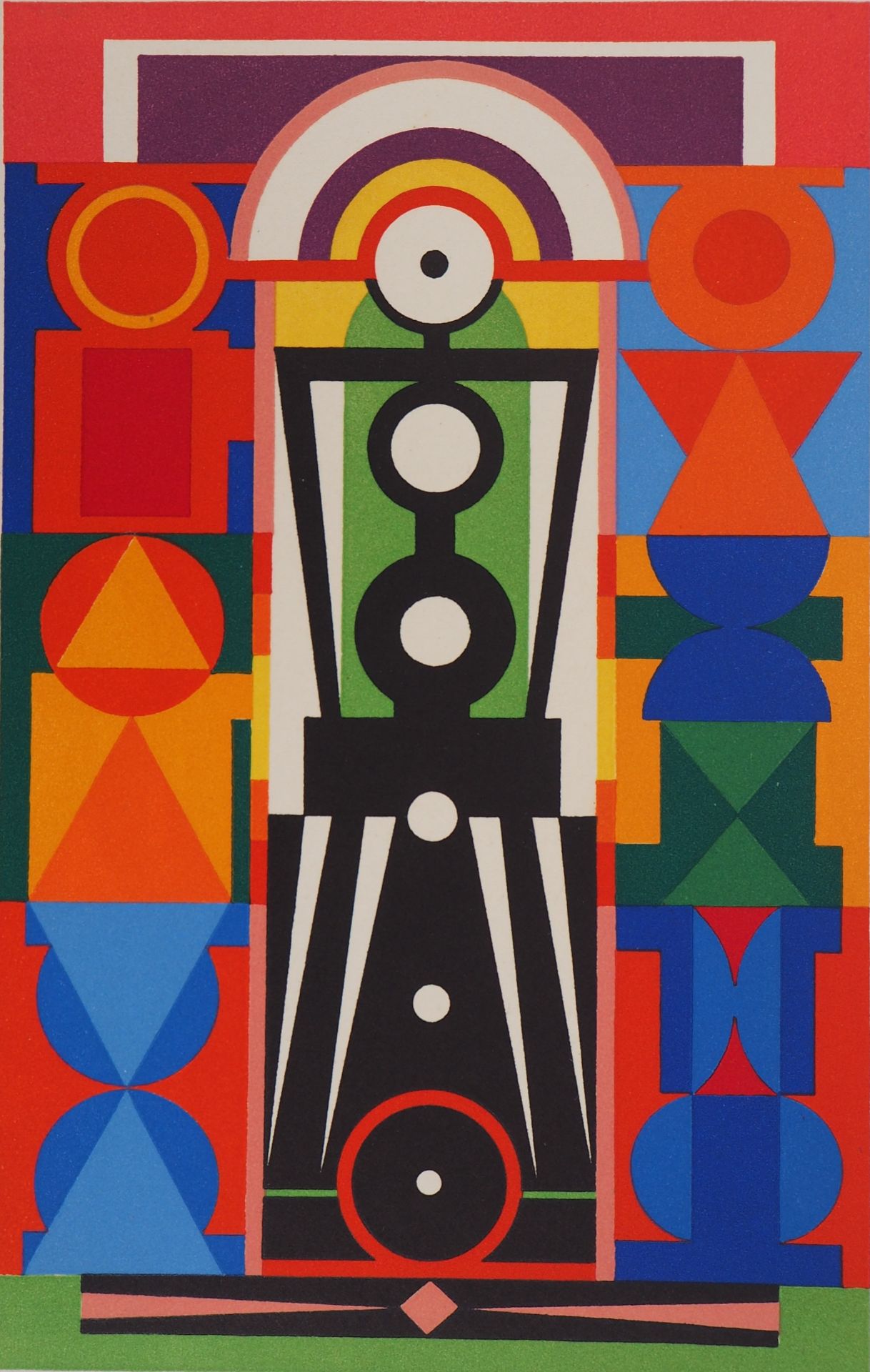 Auguste HERBIN Yellow Composition, 1949 Original screenprint On Arches Vellum of [...] - Bild 2 aus 3