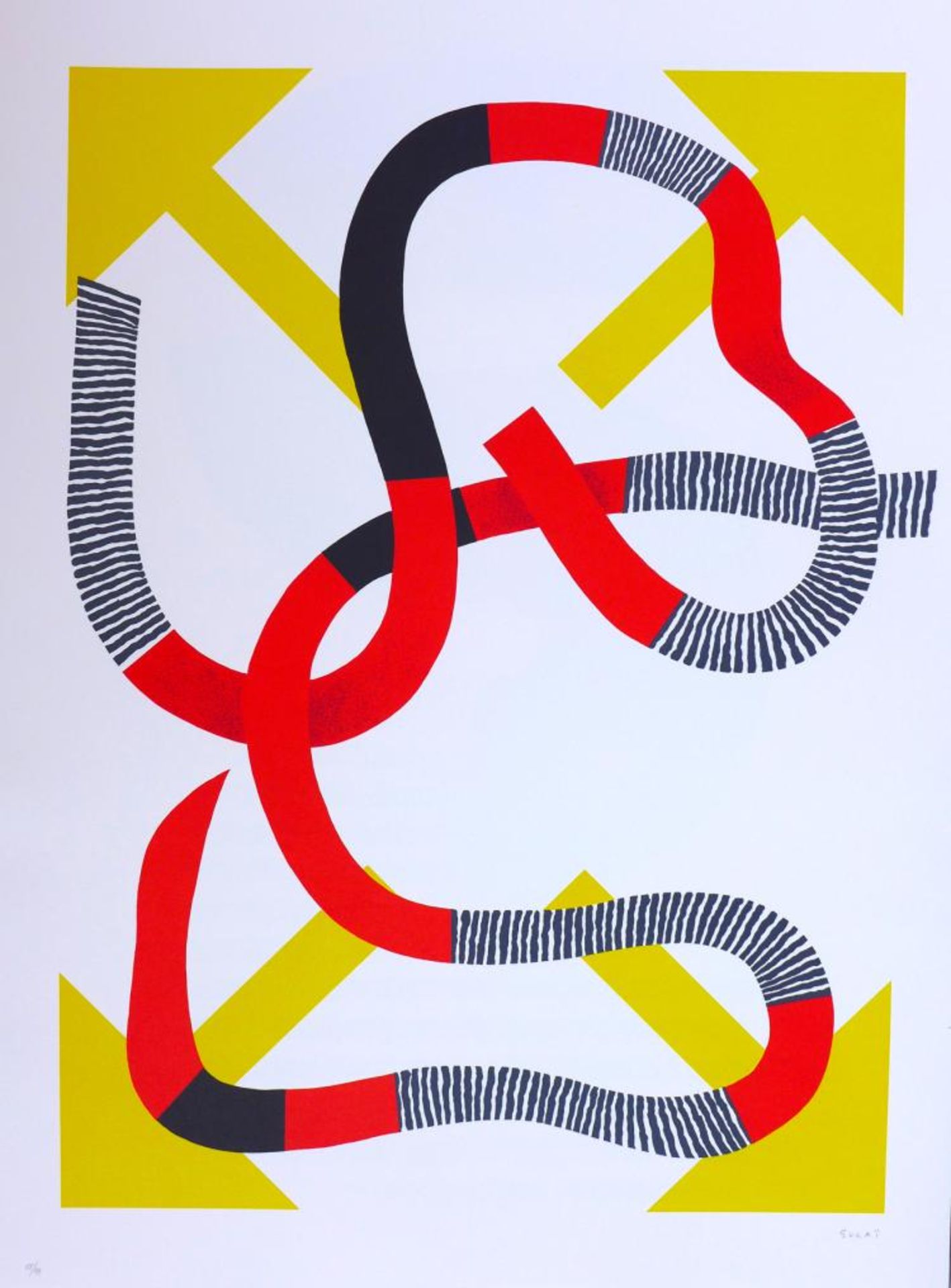 Kumi SUGAI Four arrows, 1990 Lithograph on Guarro paper Hand signed Numbered 99 [...]