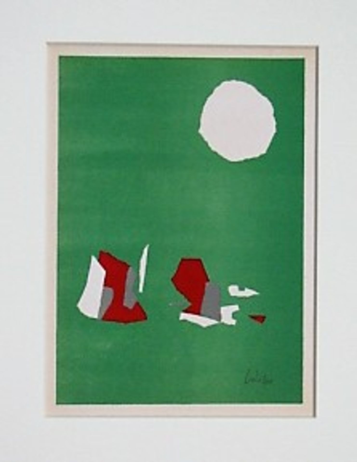 NICOLAS DE STAËL (after) Composition sur fond vert, 1958 Lithograph in colours on [...] - Bild 3 aus 7