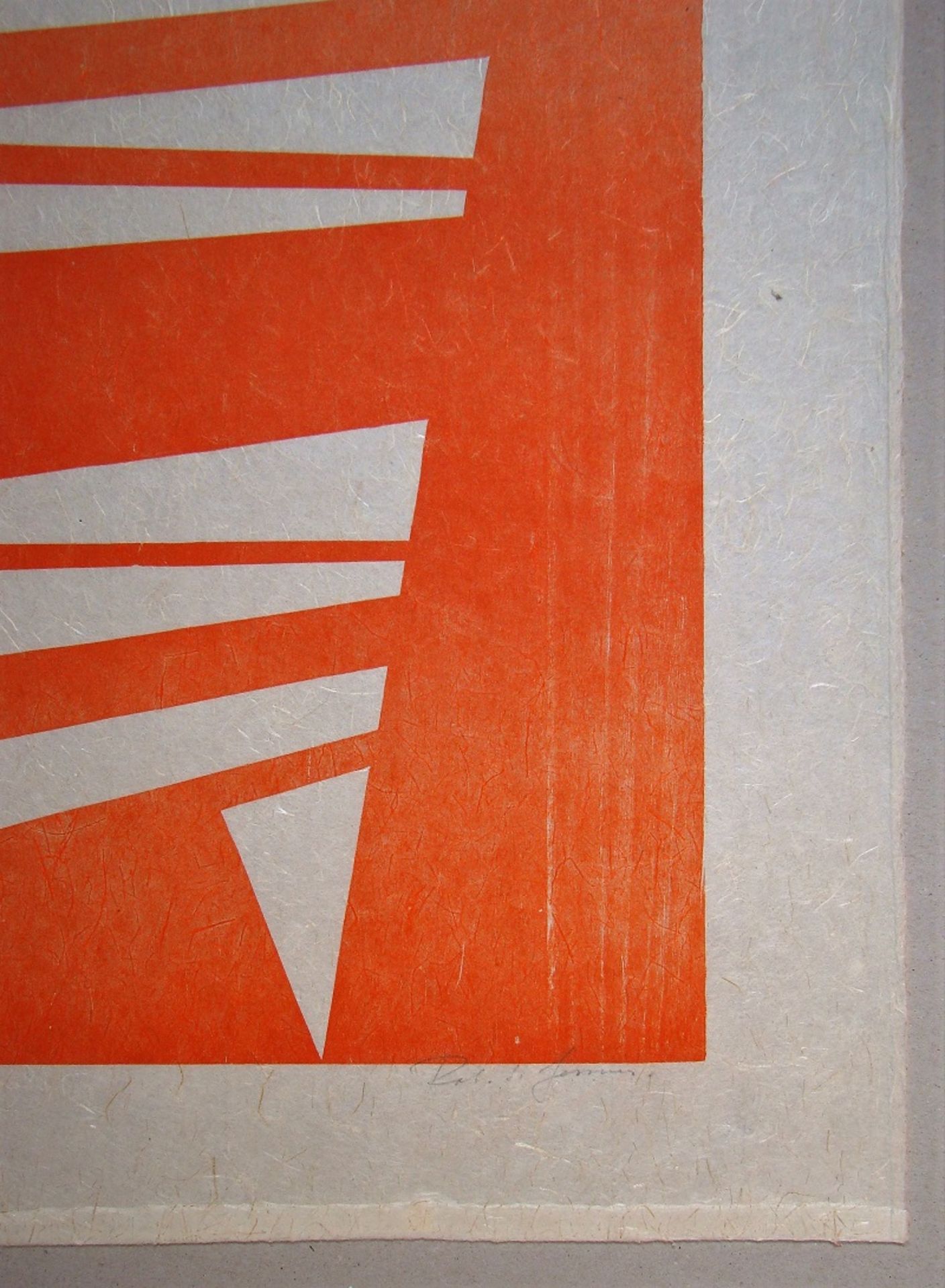 Robert SALOMON GESSNER Composition, 1966 Original woodcut in one colour on Japan [...] - Bild 8 aus 11