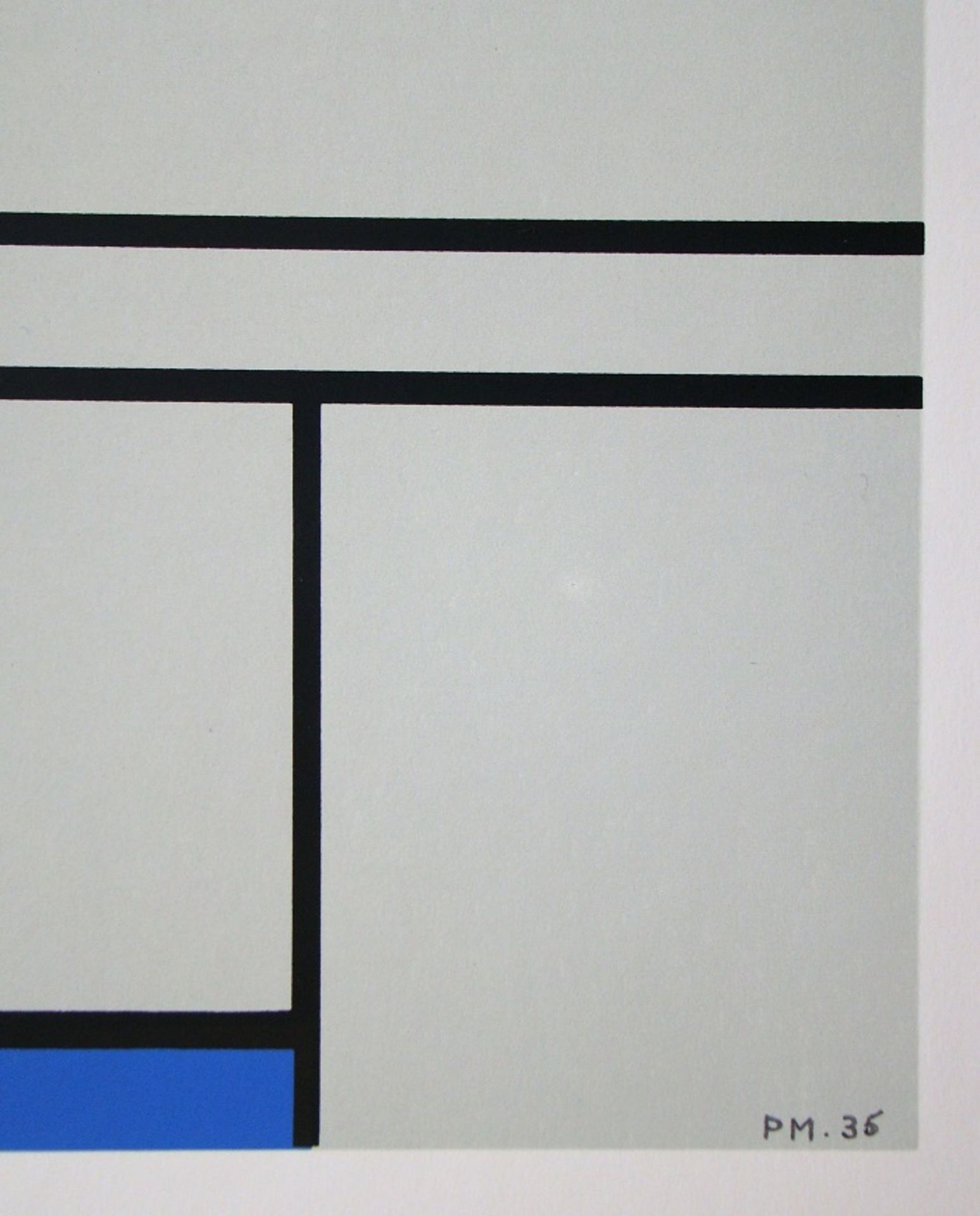 Piet Mondiran (d'après) Composition with blue and yellow, 1935 Screenprint in 4 [...] - Bild 5 aus 9