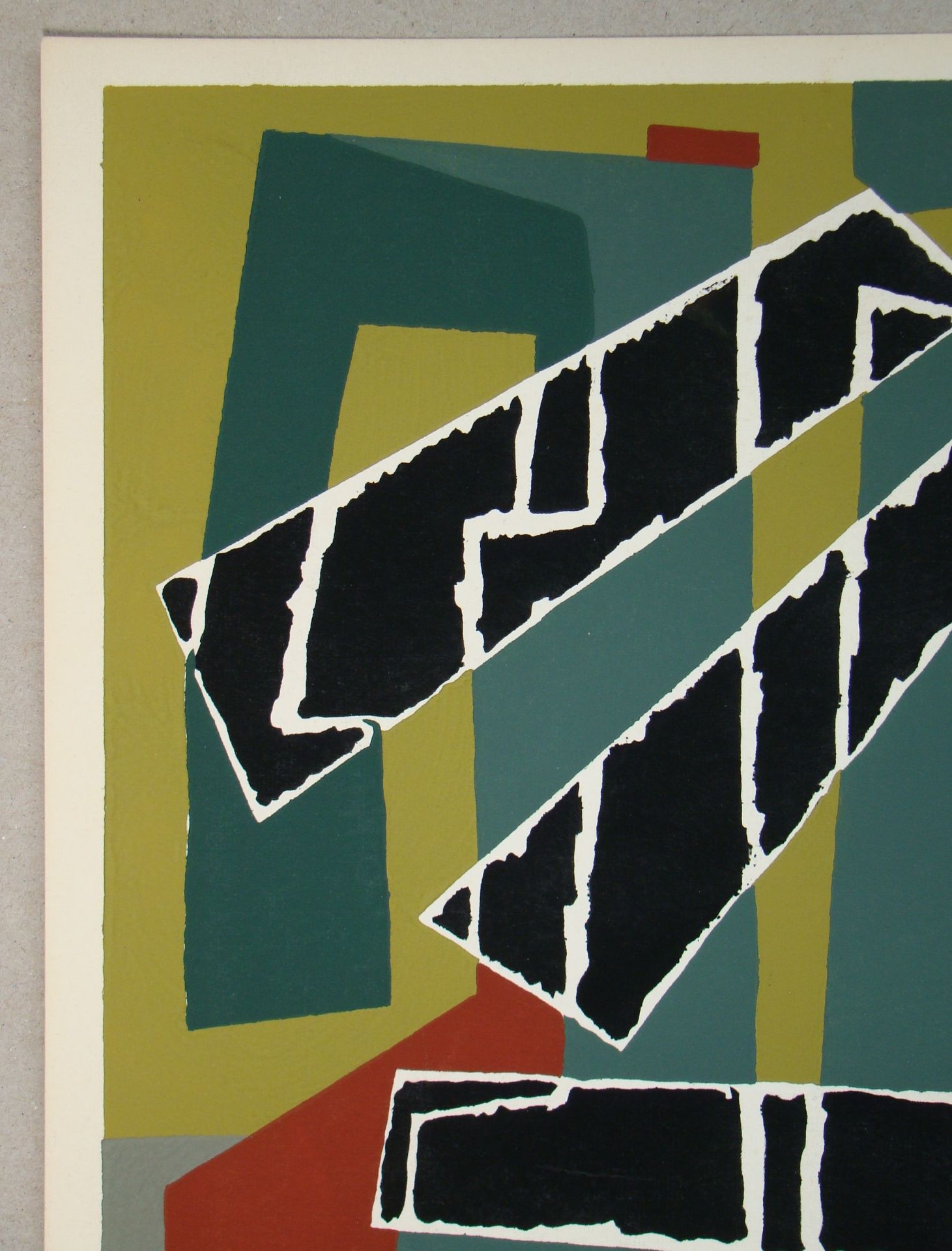 Stencil in colours 7 colours on strong wove paper, unsigned. Realized in 1953 after [...] - Bild 3 aus 7