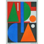 Auguste Herbin Oui, 1951 Edition stencil in 6 colours on vellum paper. Signed, dated [...]