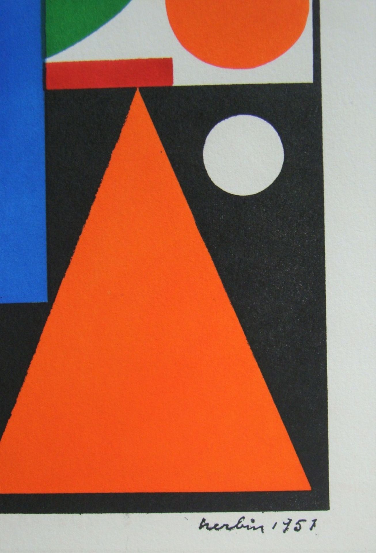 Auguste Herbin Oui, 1951 Edition stencil in 6 colours on vellum paper. Signed, dated [...] - Bild 12 aus 14