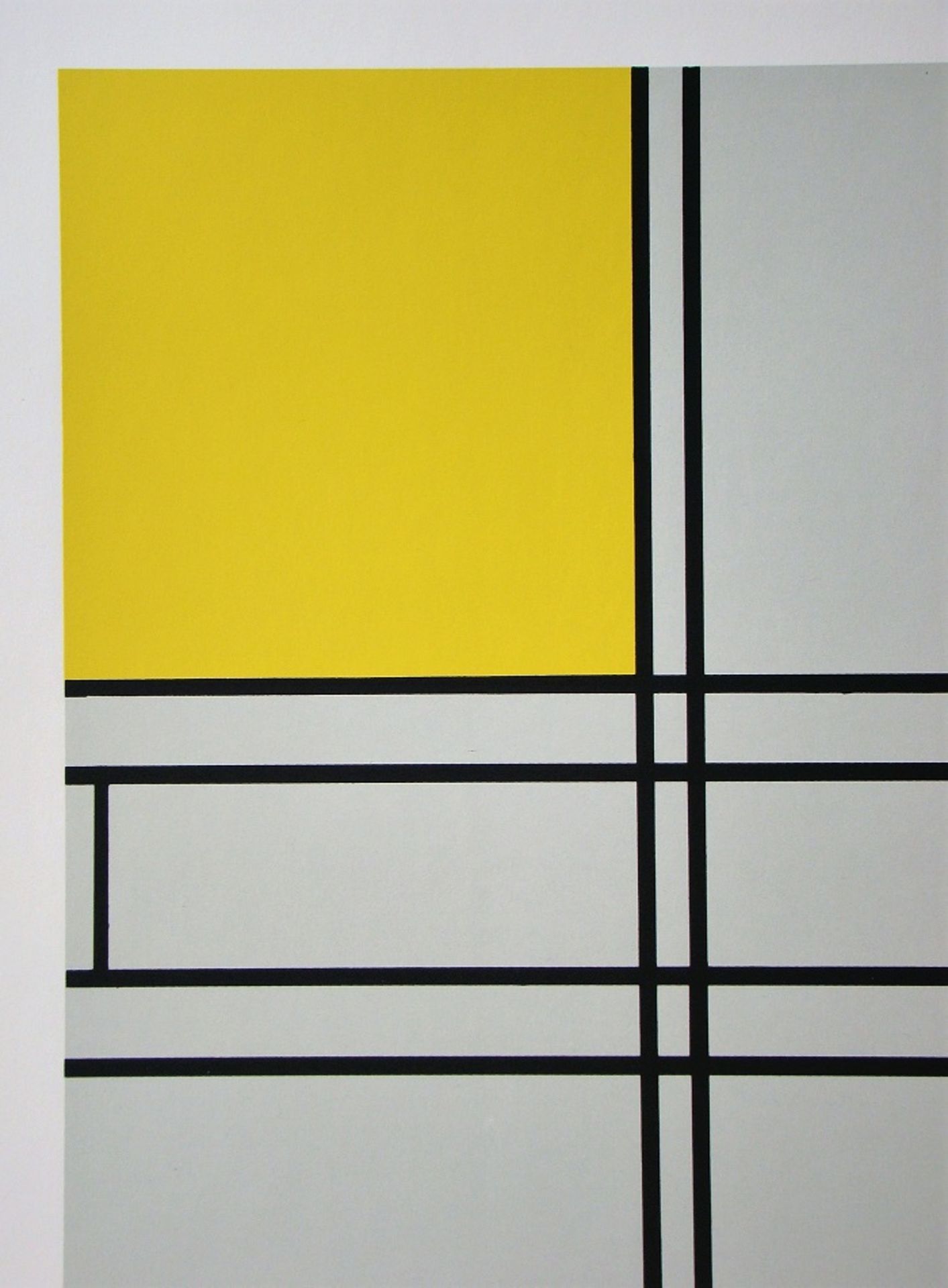 Piet Mondiran (d'après) Composition with blue and yellow, 1935 Screenprint in 4 [...] - Bild 3 aus 9