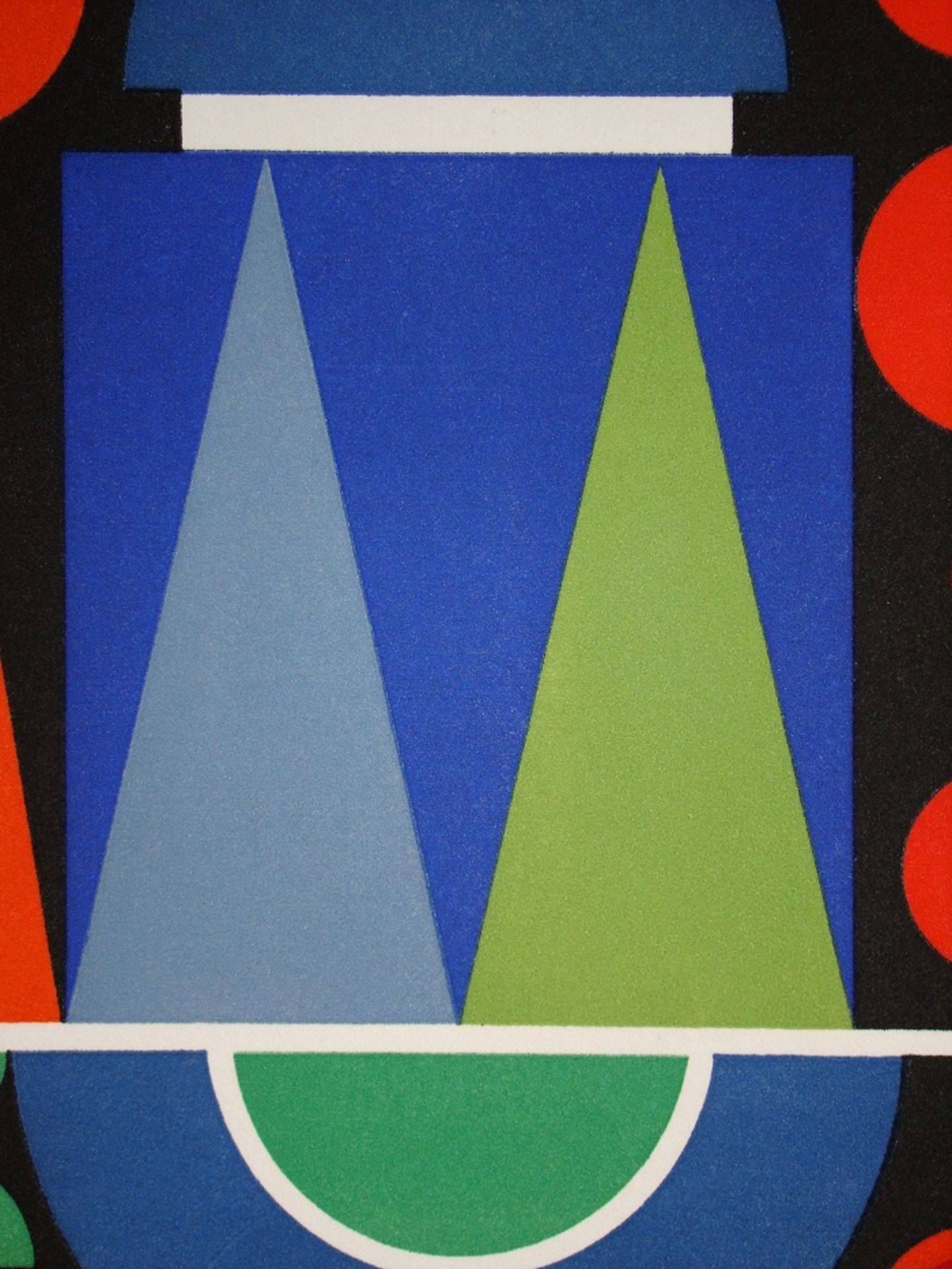 AUGUSTE HERBIN Red, 1949 Original limited edition serigraph in colours on Arches [...] - Bild 7 aus 8