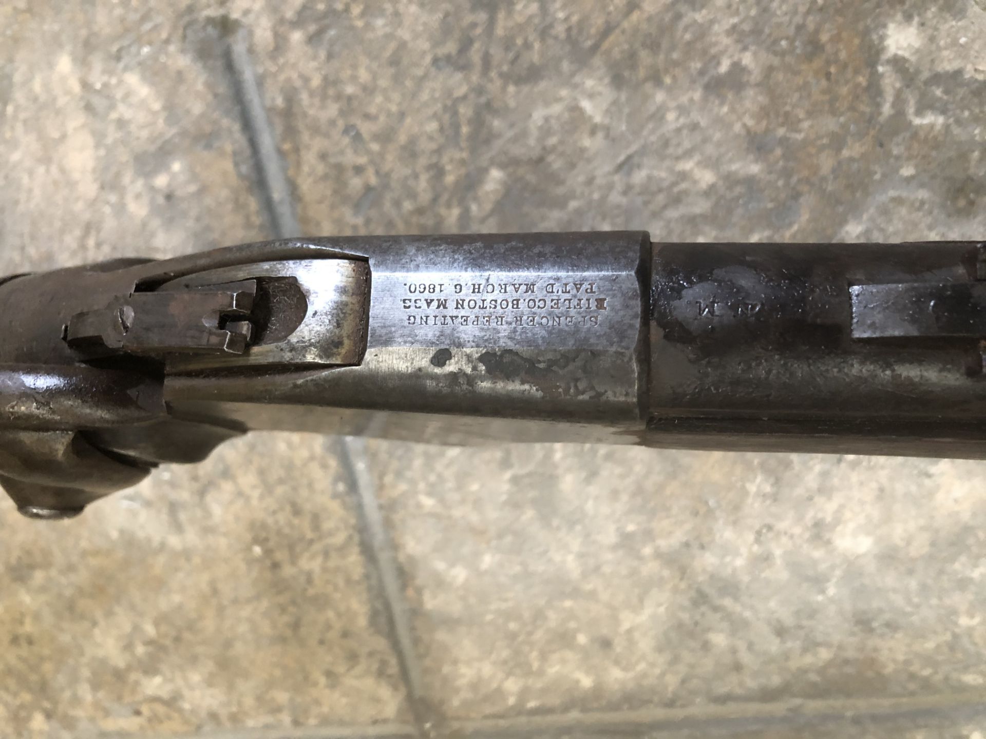 Carabine de selle Spencer, modèle 1860 calibre 50/56 ou 56/56, Mécanisme stabler [...] - Bild 2 aus 2