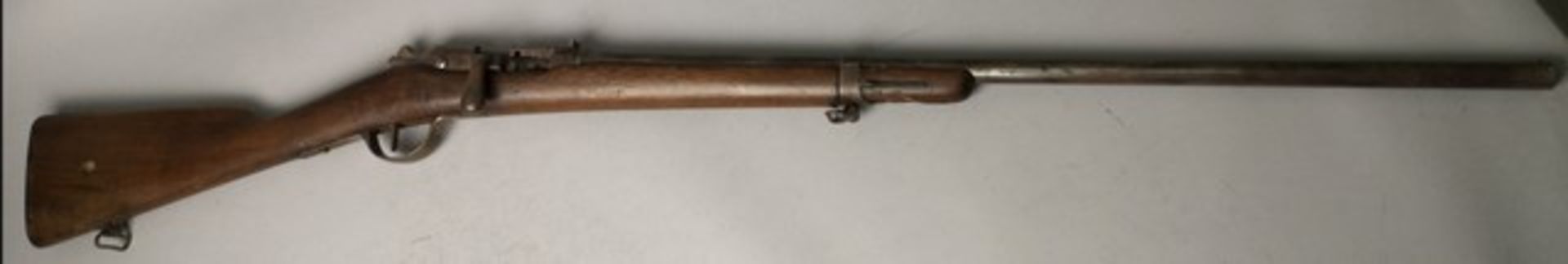 fusil réglementaire modèle Gras 1874 rechambré calibre lisse. EM.Cat D. -