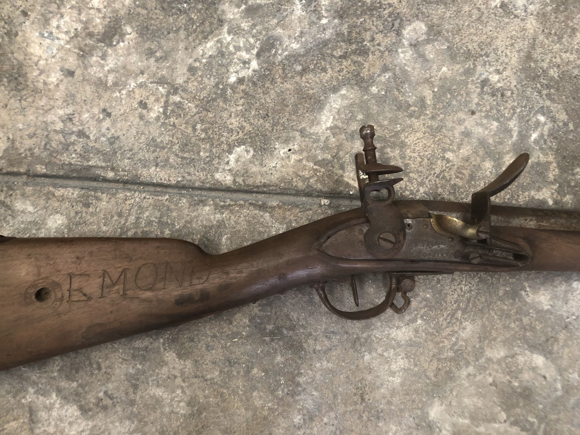 Fusil modèle 1777, Manufacture Impériale de Mutzig, marqué sur la queue de culasse [...]