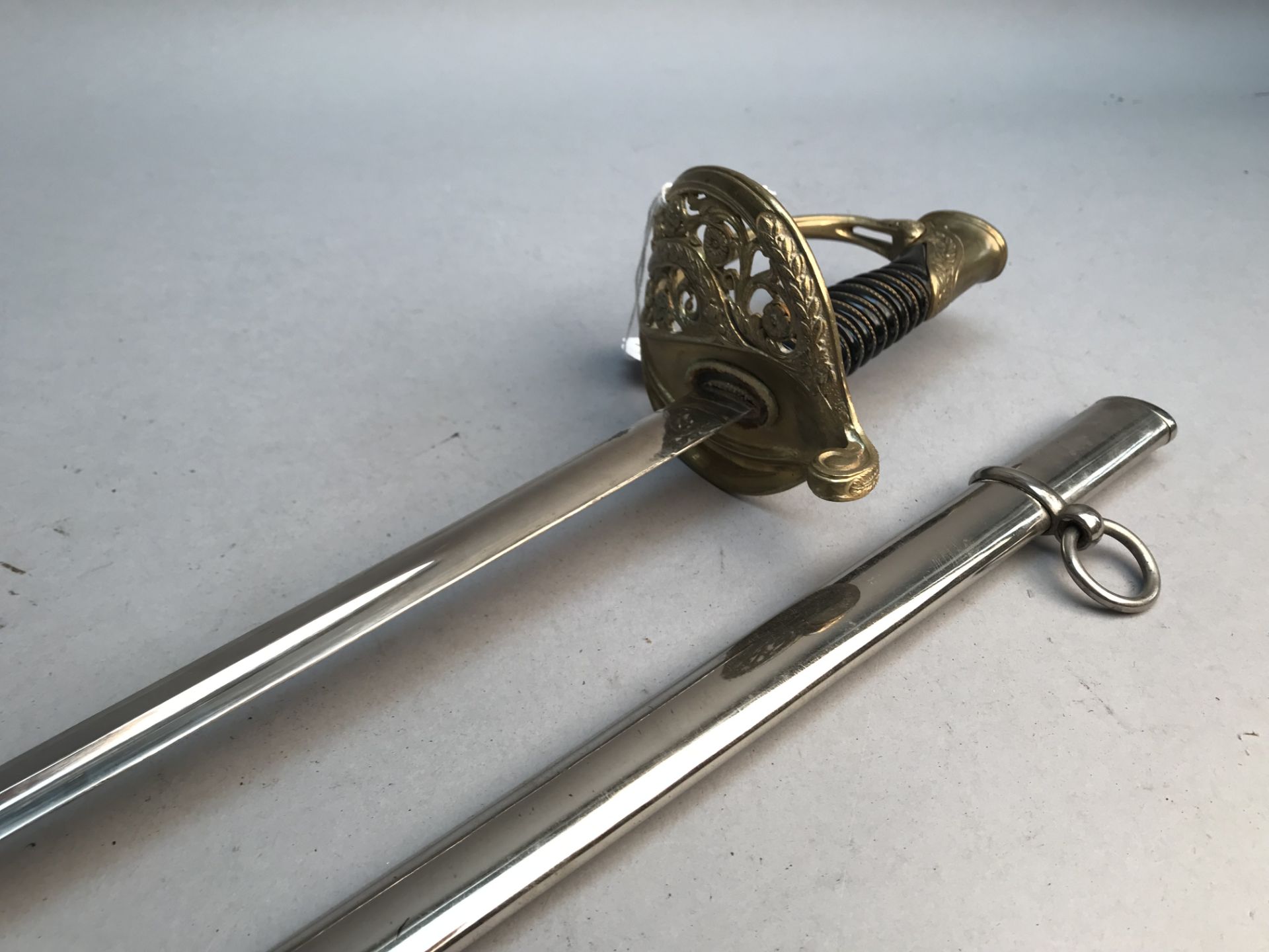 sabre d'infanterie, lame remontée - - Bild 2 aus 2