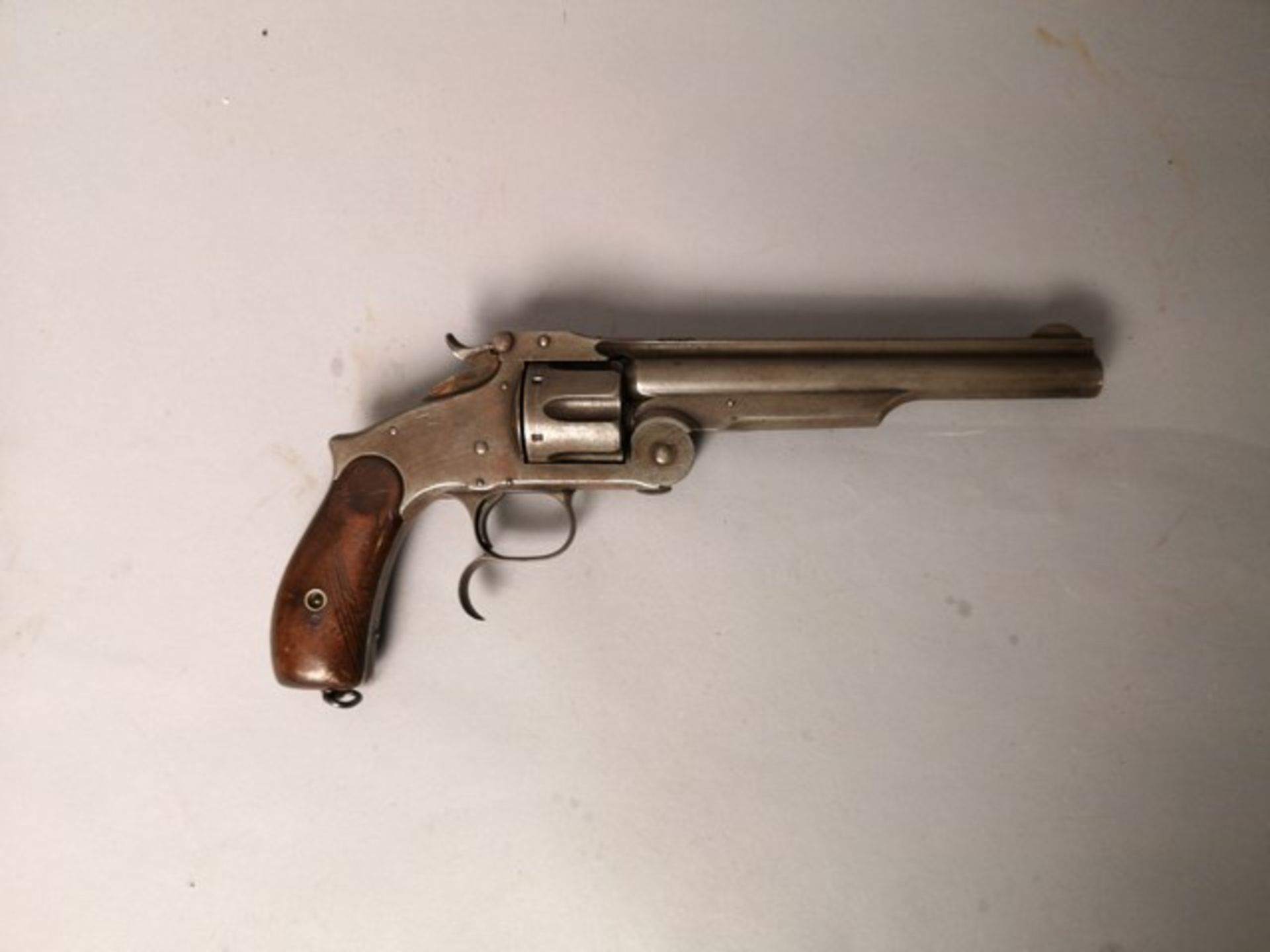 Rare revolver Smith & Wesson, old model russian, à percussion annulaire, simple [...]