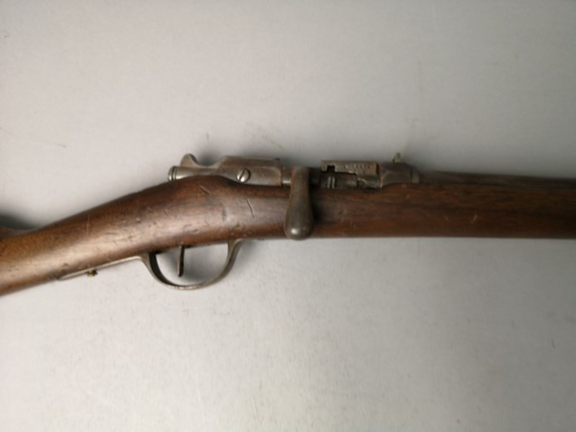 fusil réglementaire modèle Gras 1874 rechambré calibre lisse. EM.Cat D. - - Bild 2 aus 2