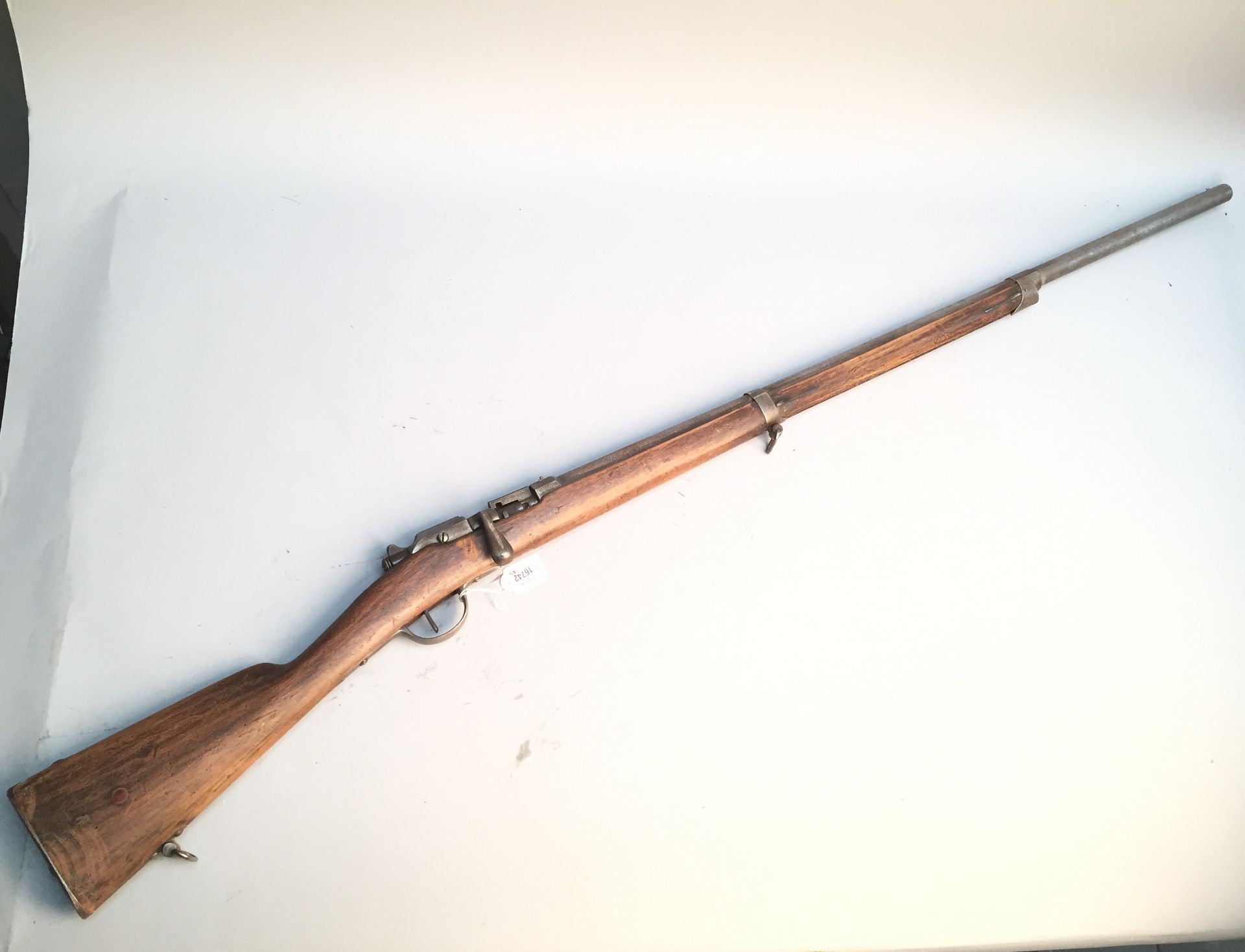 Fusil réglementaire modèle 1874 type GRAS, transformé chasse, calibre 14 mm lisse. [...]