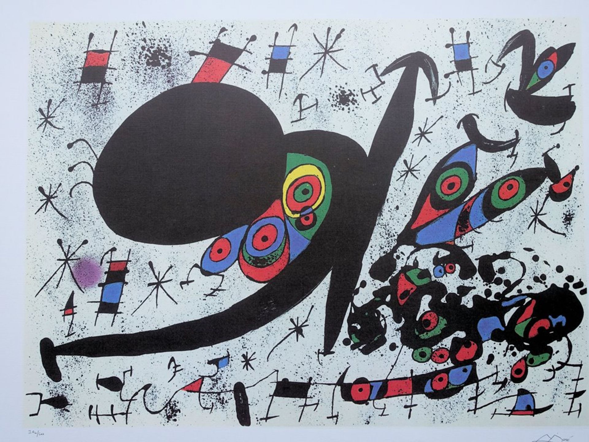 Joan Miro (1893-1983) (after) Tribute to Joan Pratts Lithographie print based after [...]