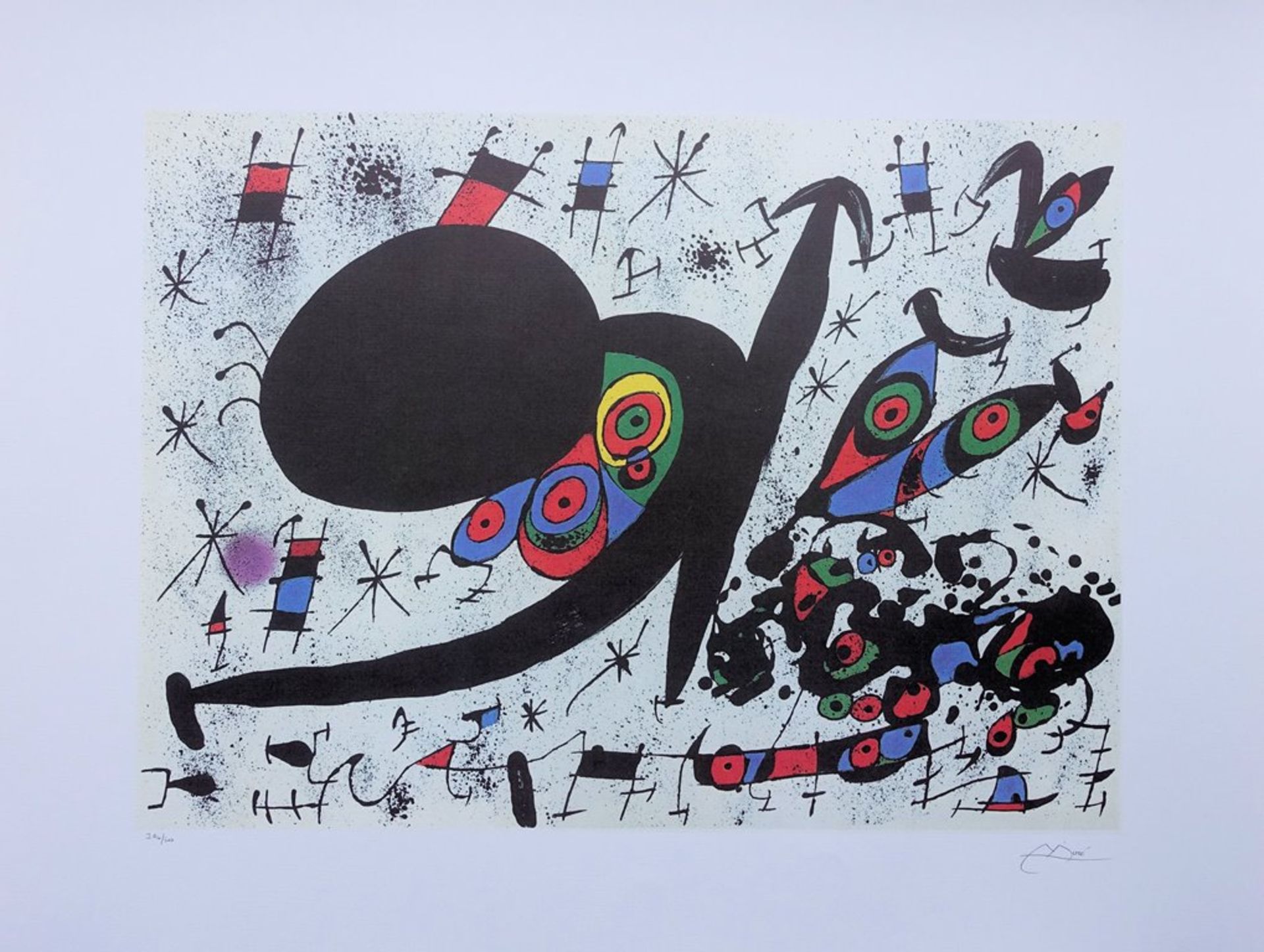 Joan Miro (1893-1983) (after) Tribute to Joan Pratts Lithographie print based after [...] - Bild 6 aus 11