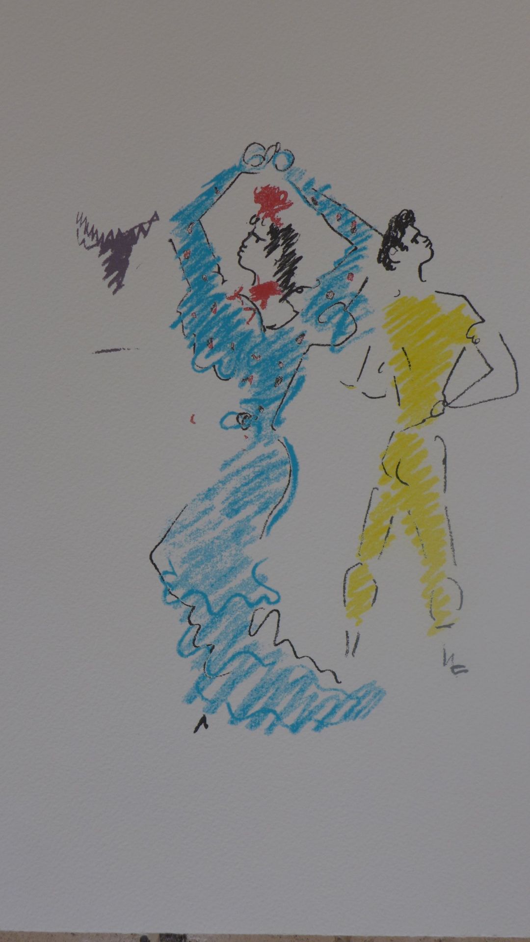 Jean COCTEAU The Flamingo Dancer, 1961 Lithograph Dimensions : 38 x 28 cm Mint [...] - Bild 2 aus 2