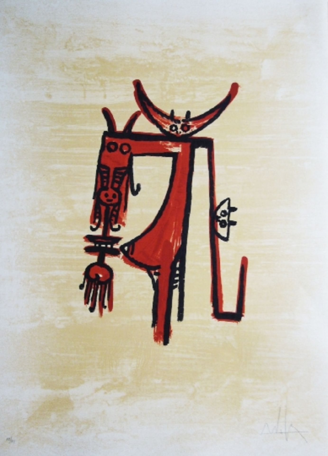 Wifredo LAM Ultimo viaje del buque fantasma - 1 Original lithograph signed and [...]