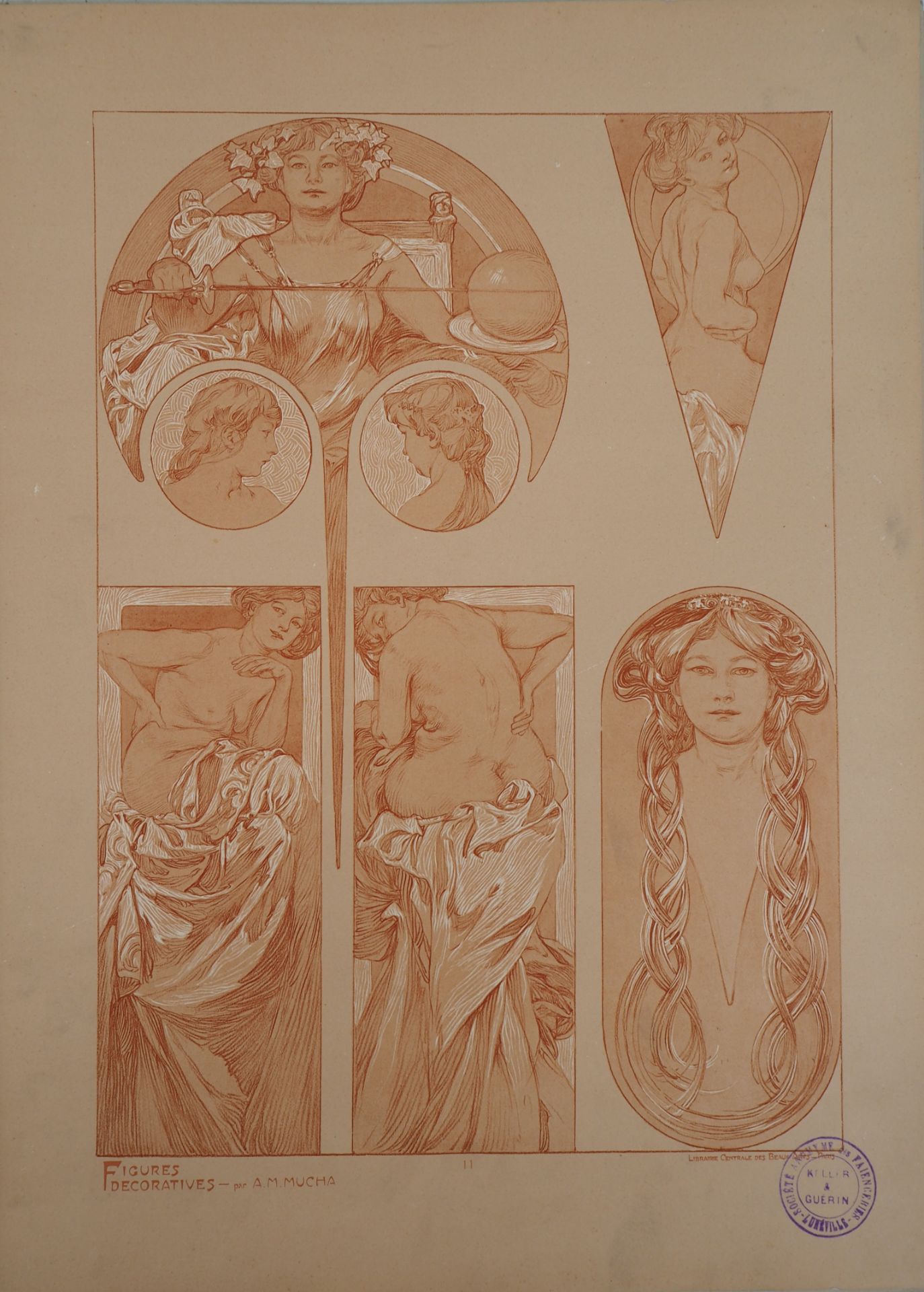 Alphonse MUCHA The Bathers, 1902 Lithograph Signed in the plate On thick paper of [...]