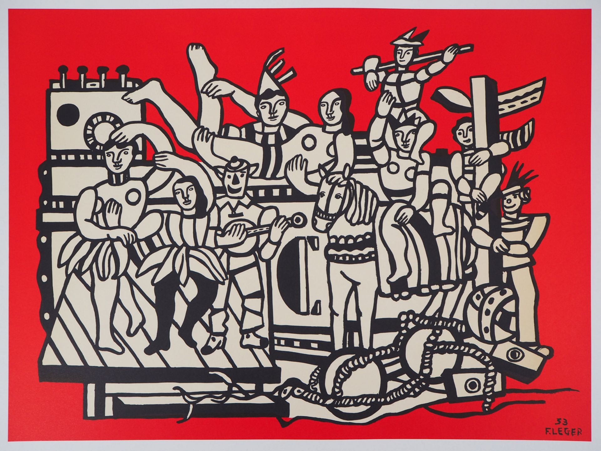 Fernand Léger (1881 - 1955) The Great Circus Parade Colour lithograph Signed in the [...]