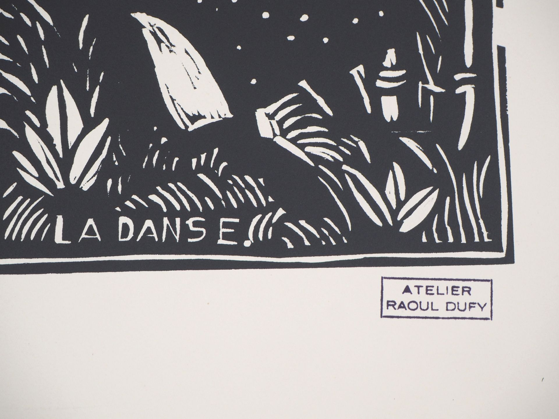 Raoul DUFY The Dance, 1910 Original wood engraving on Vellum Signed with the stamp [...] - Bild 6 aus 7