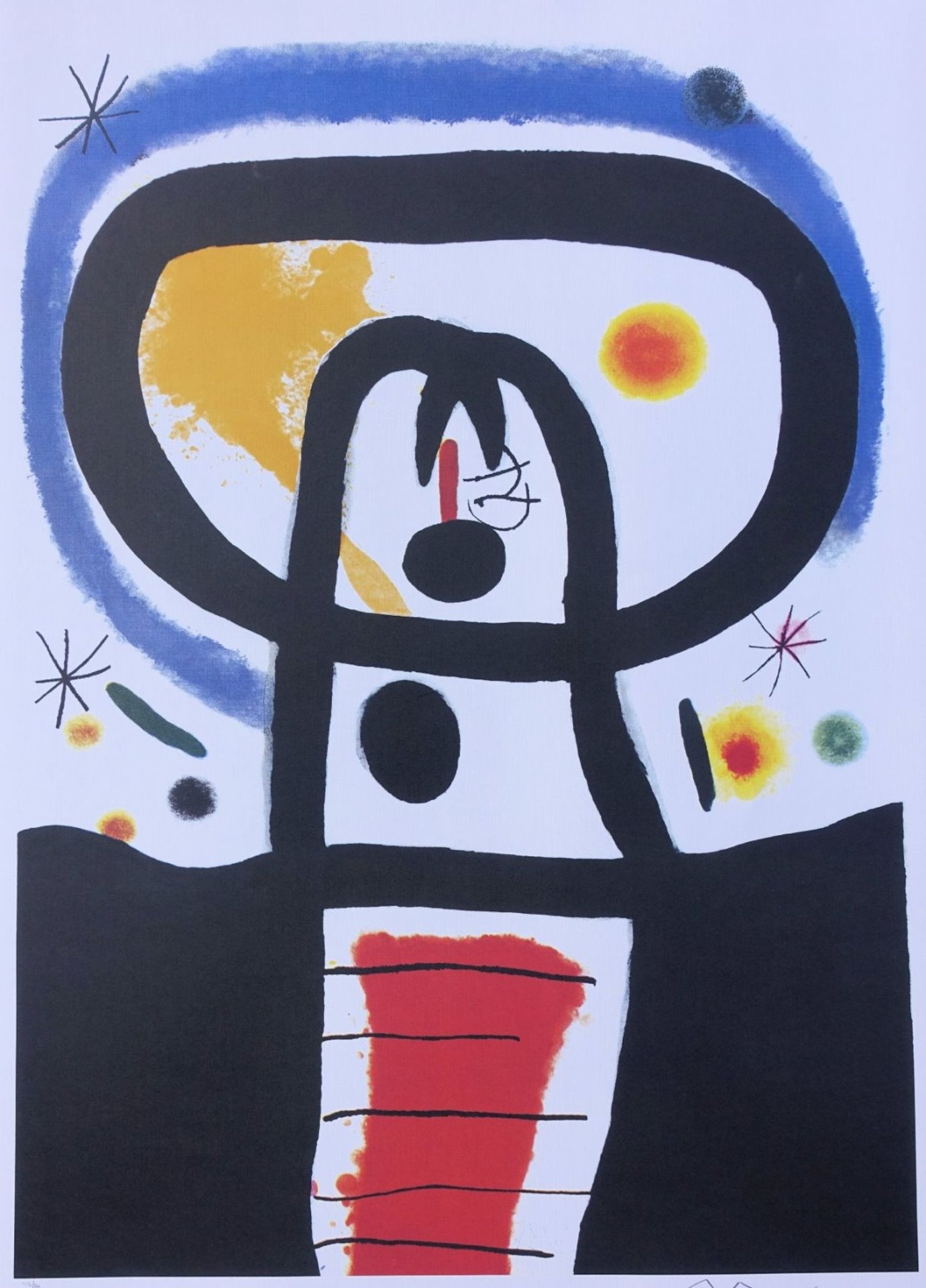 JOAN MIRO (1893-1983) (d'après) Equinox Lithographic print from an original artwork [...]