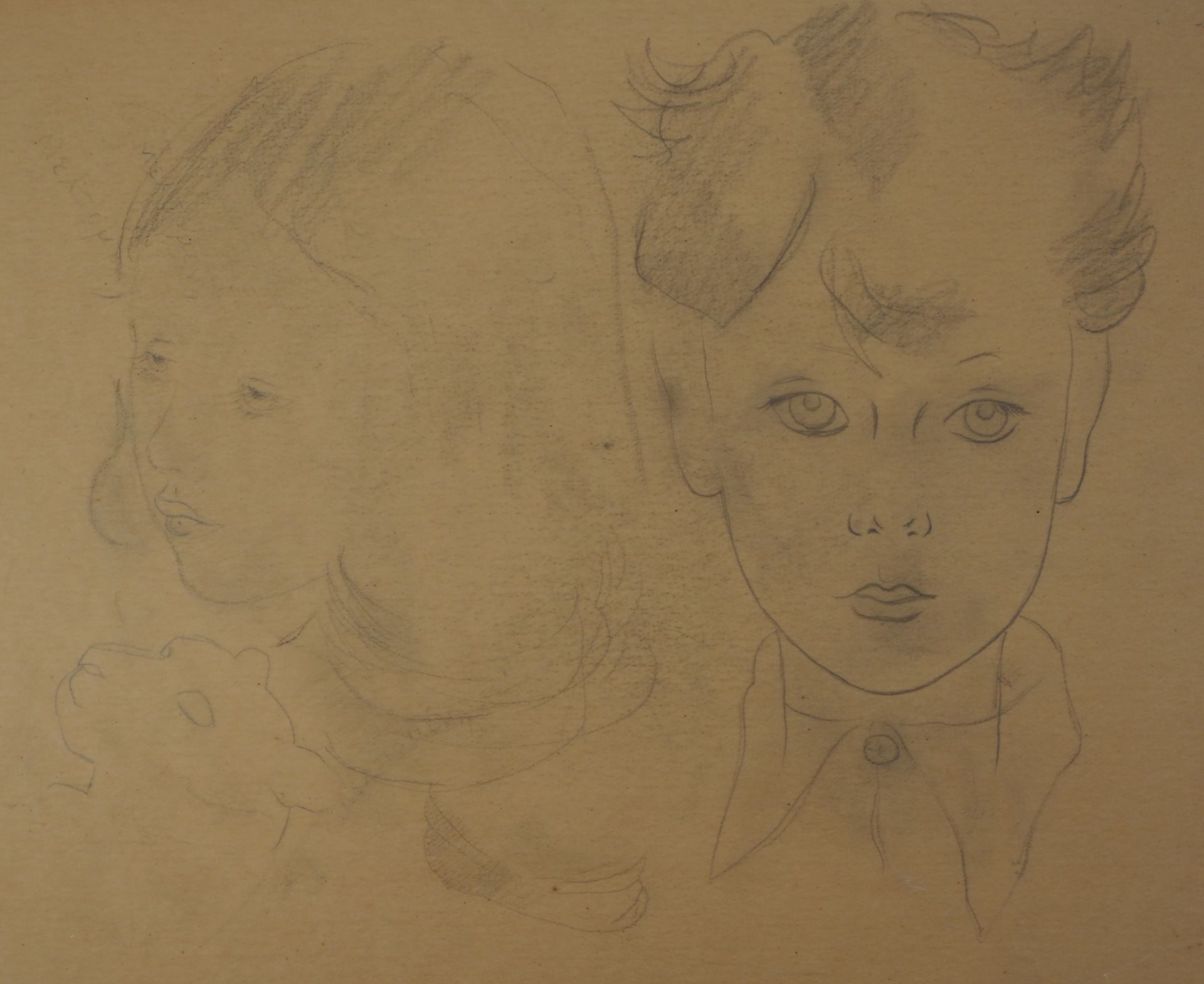 Mariette Lydis Children and the little cat Original drawing in lead pencil and [...] - Bild 6 aus 7