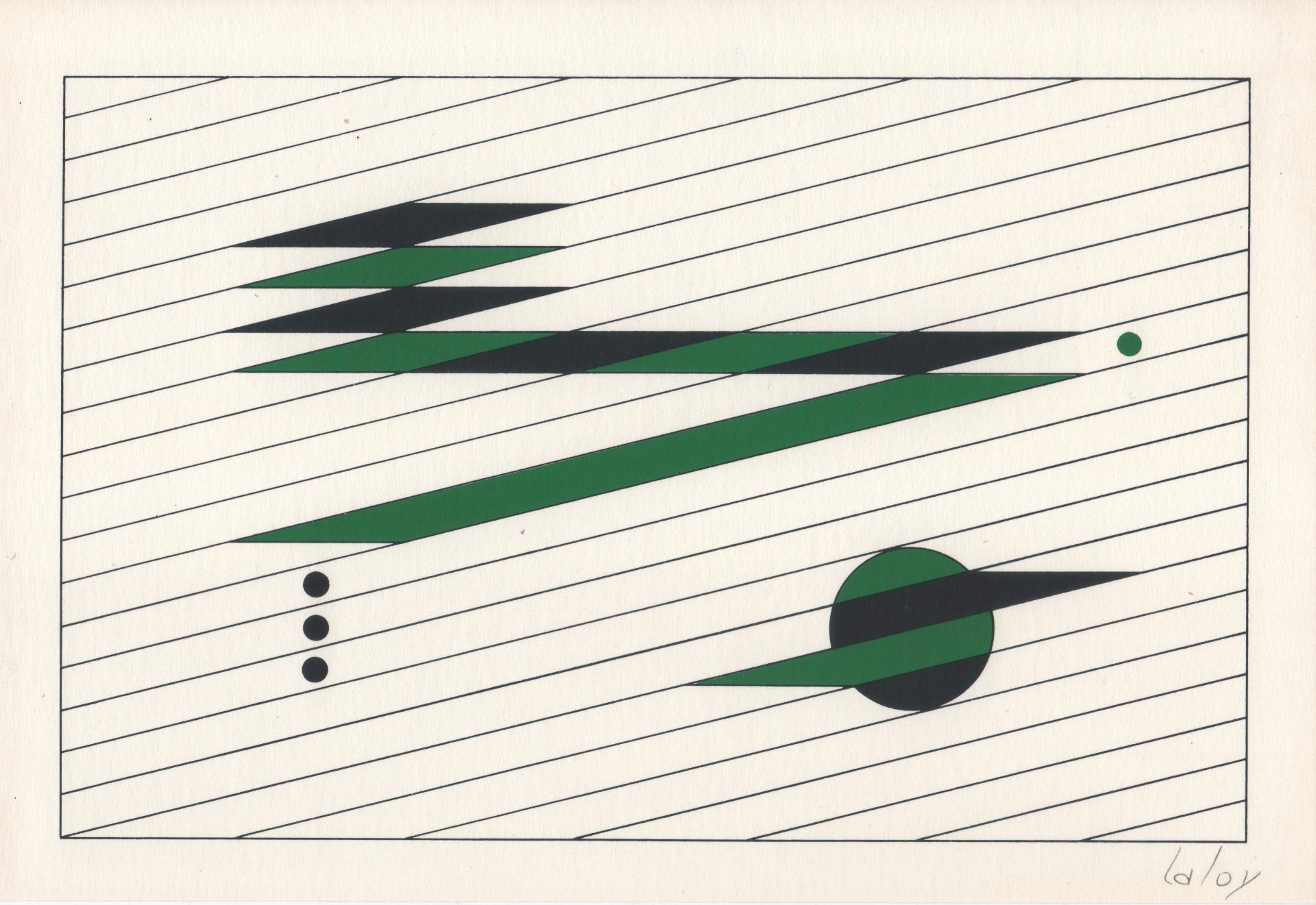 Yves Laloy (1920 - 1999) Composition Lithograph signed by hand in pencil Size 19,5 [...]