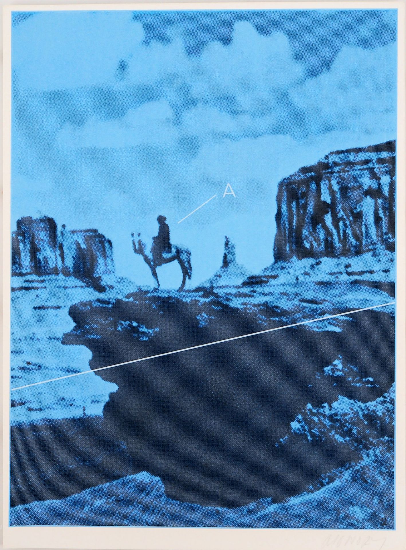 Jacques MONORY The Desert (Cowboy), 1976 Original silkscreen Signed in pencil On [...]