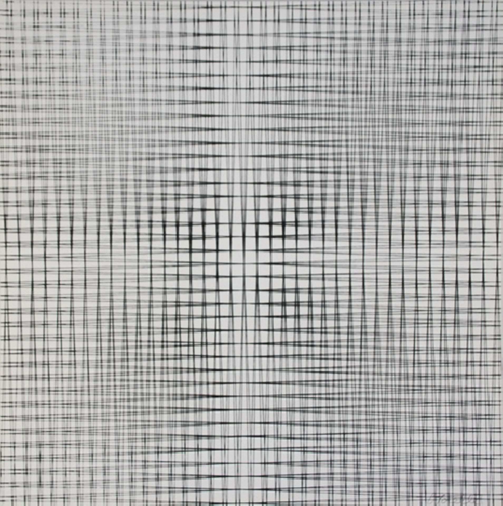 François Morellet 2 double wefts Screenprint on cardboard Not numbered Hand signed [...]