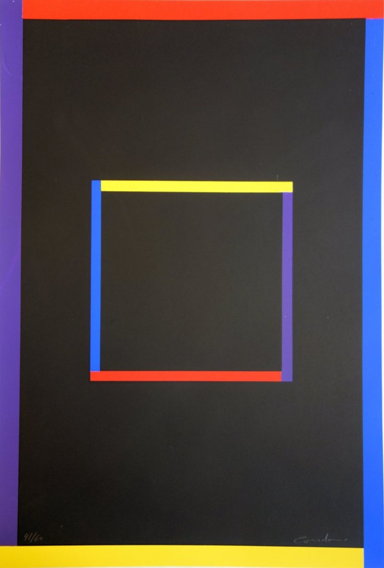 Jean-Jacques CONDOM Geometric composition Original silkscreen Signed in pencil [...]