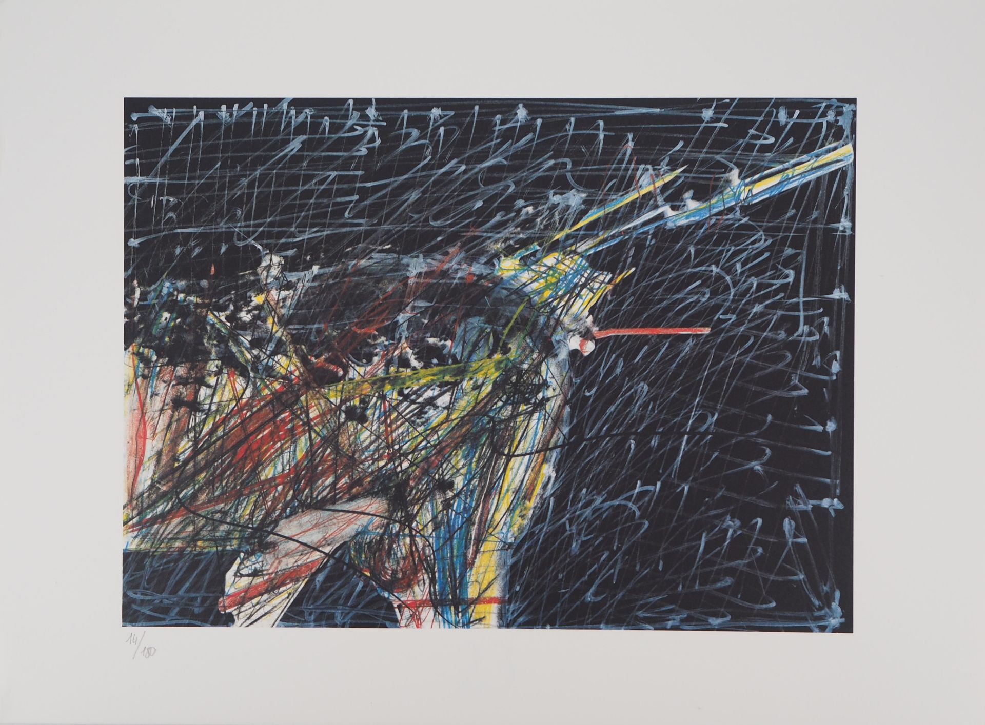 César (César Baldaccini dit) (1921-1998) Centaur tail Lithograph and offset on [...]